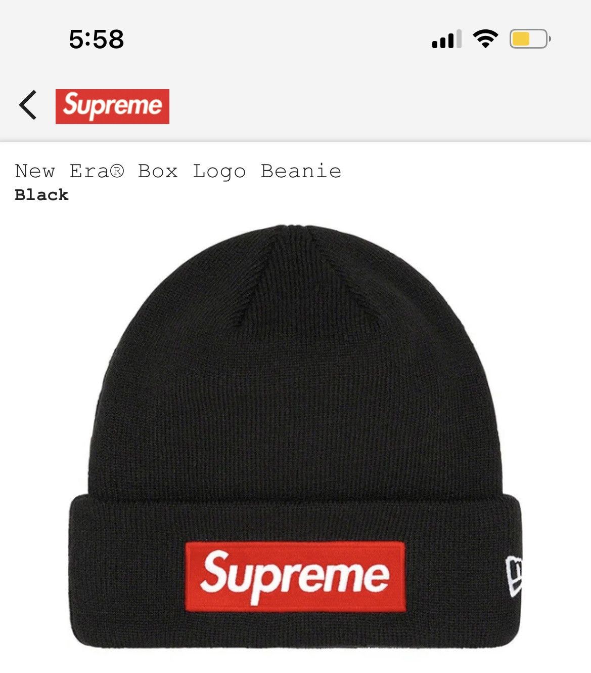 Supreme Supreme New Era Box Logo Beanie (FW22) | Grailed