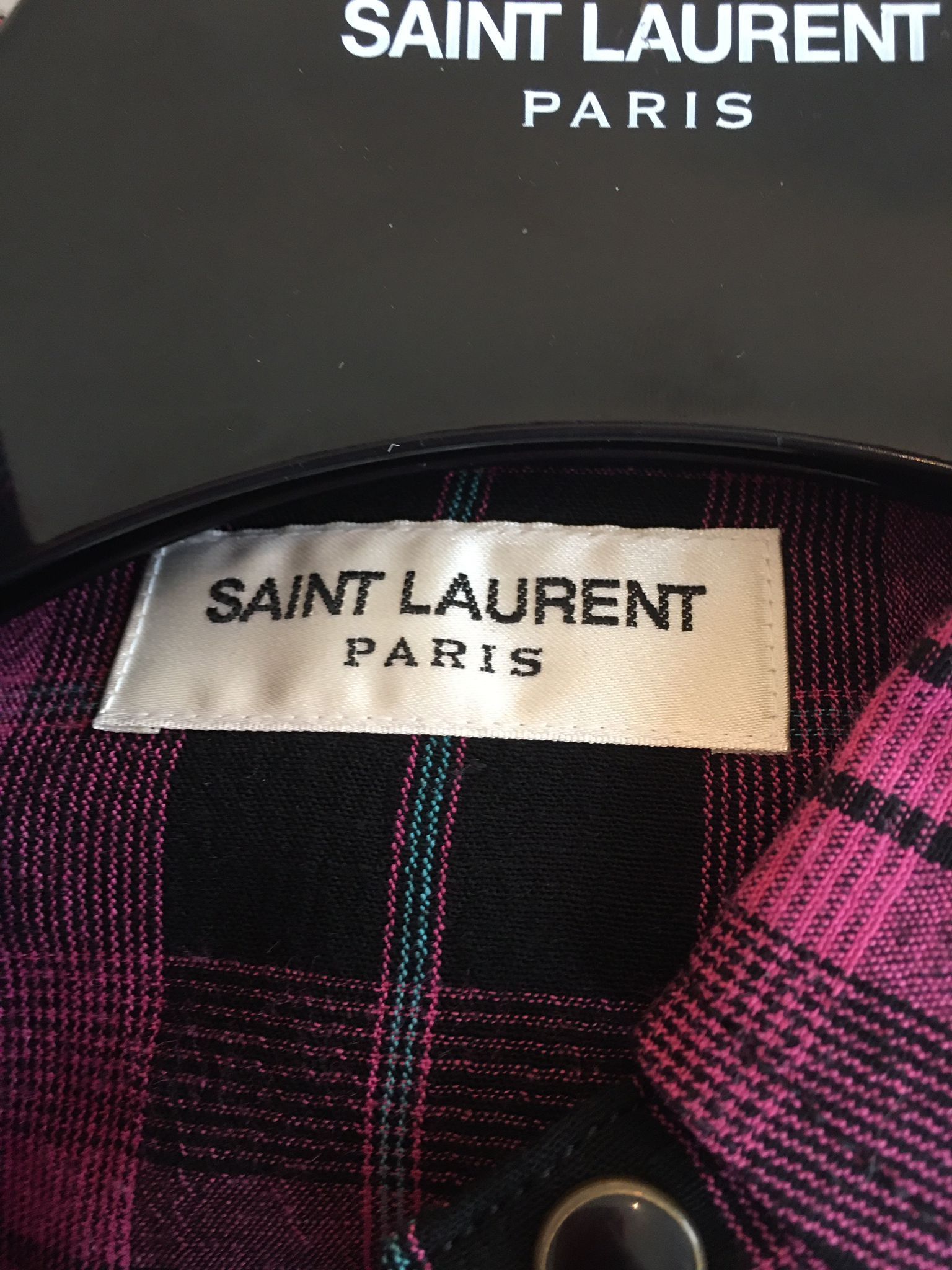Saint Laurent Paris SS'21 Shirt Western Checkered Size US S / EU 44-46 / 1 - 3 Thumbnail