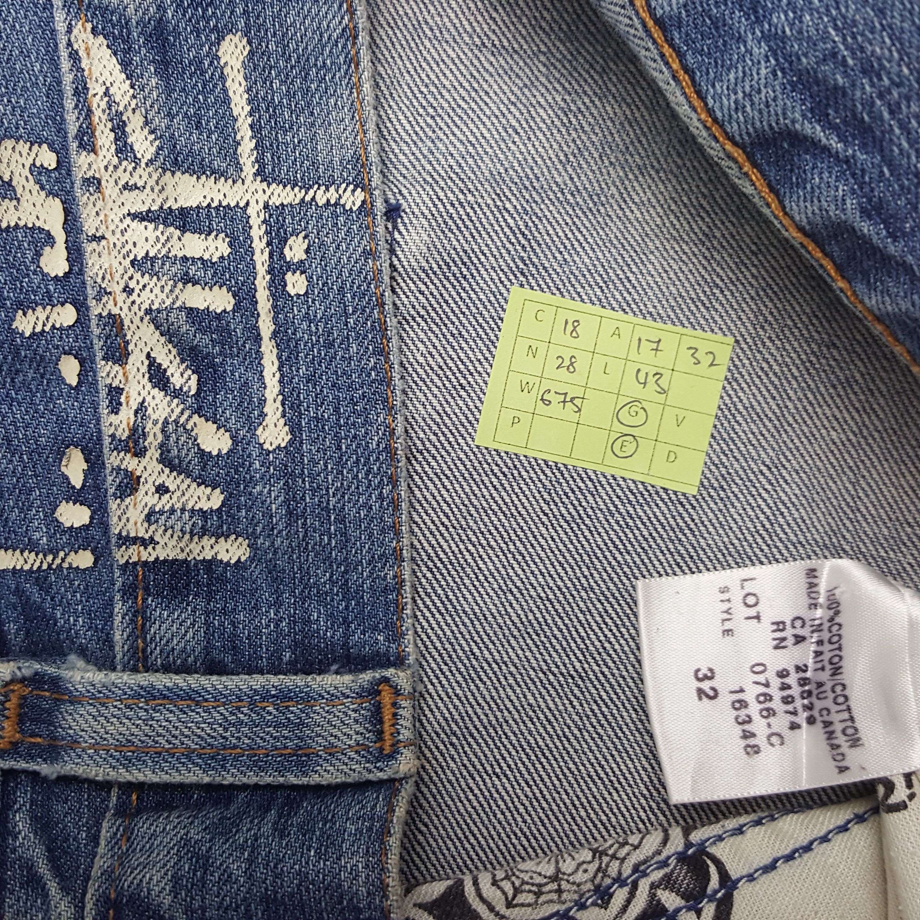 Stussy × Vintage Vintage Stussy Big Logo Custom Design Denim Size US 34 / EU 50 - 13 Thumbnail