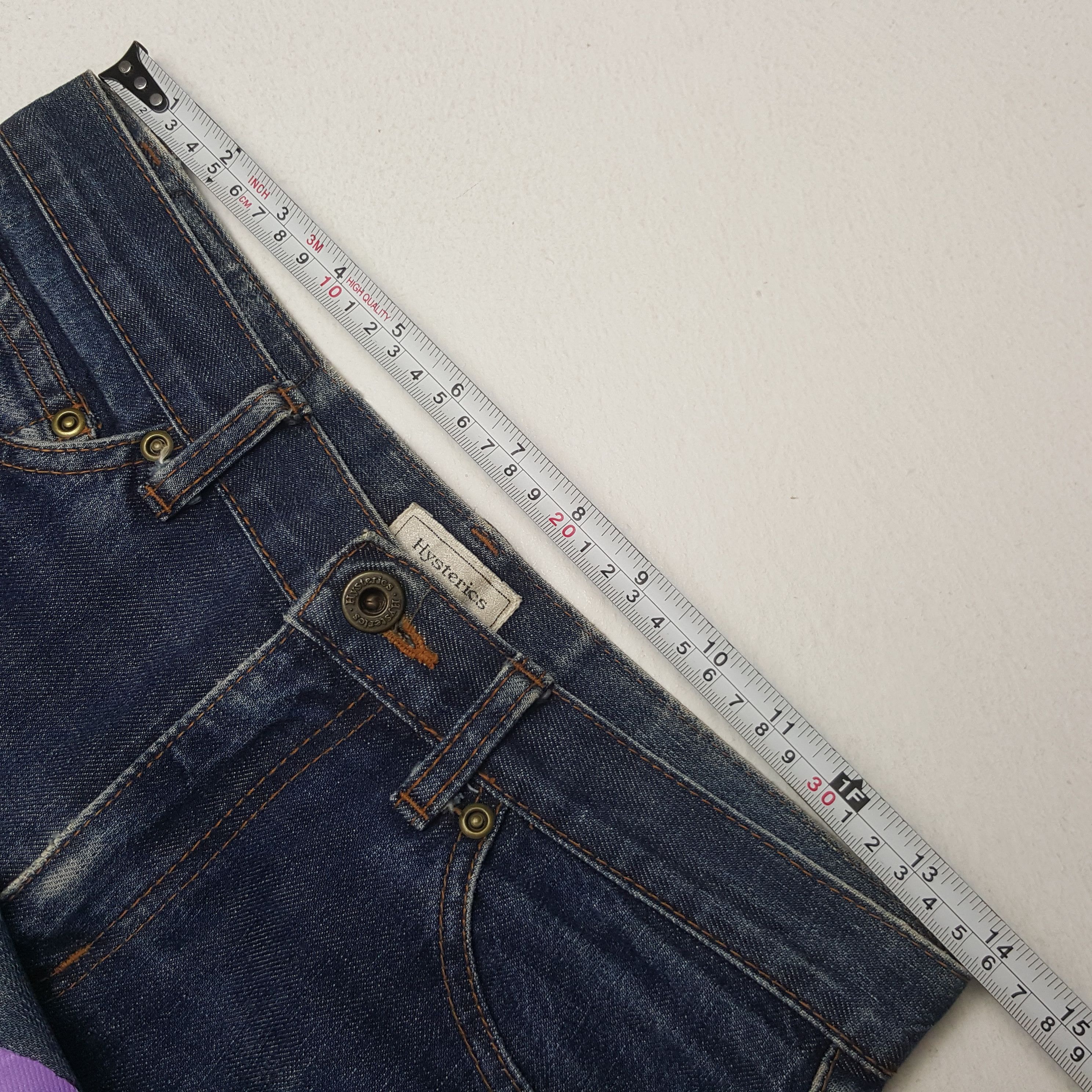Band Tees × Hysteric Glamour × Vintage Vintage Hysteric Glamour Face Custom Japanese Denim Jeans Size 28" / US 6 / IT 42 - 7 Thumbnail