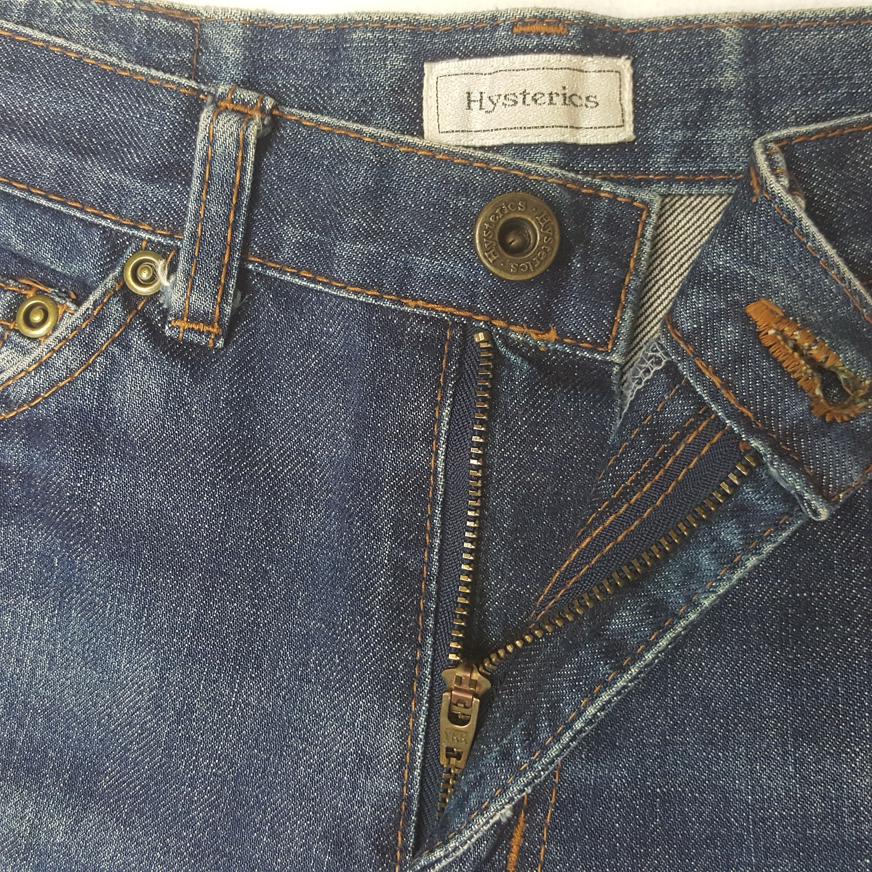 Band Tees × Hysteric Glamour × Vintage Vintage Hysteric Glamour Face Custom Japanese Denim Jeans Size 28" / US 6 / IT 42 - 12 Thumbnail
