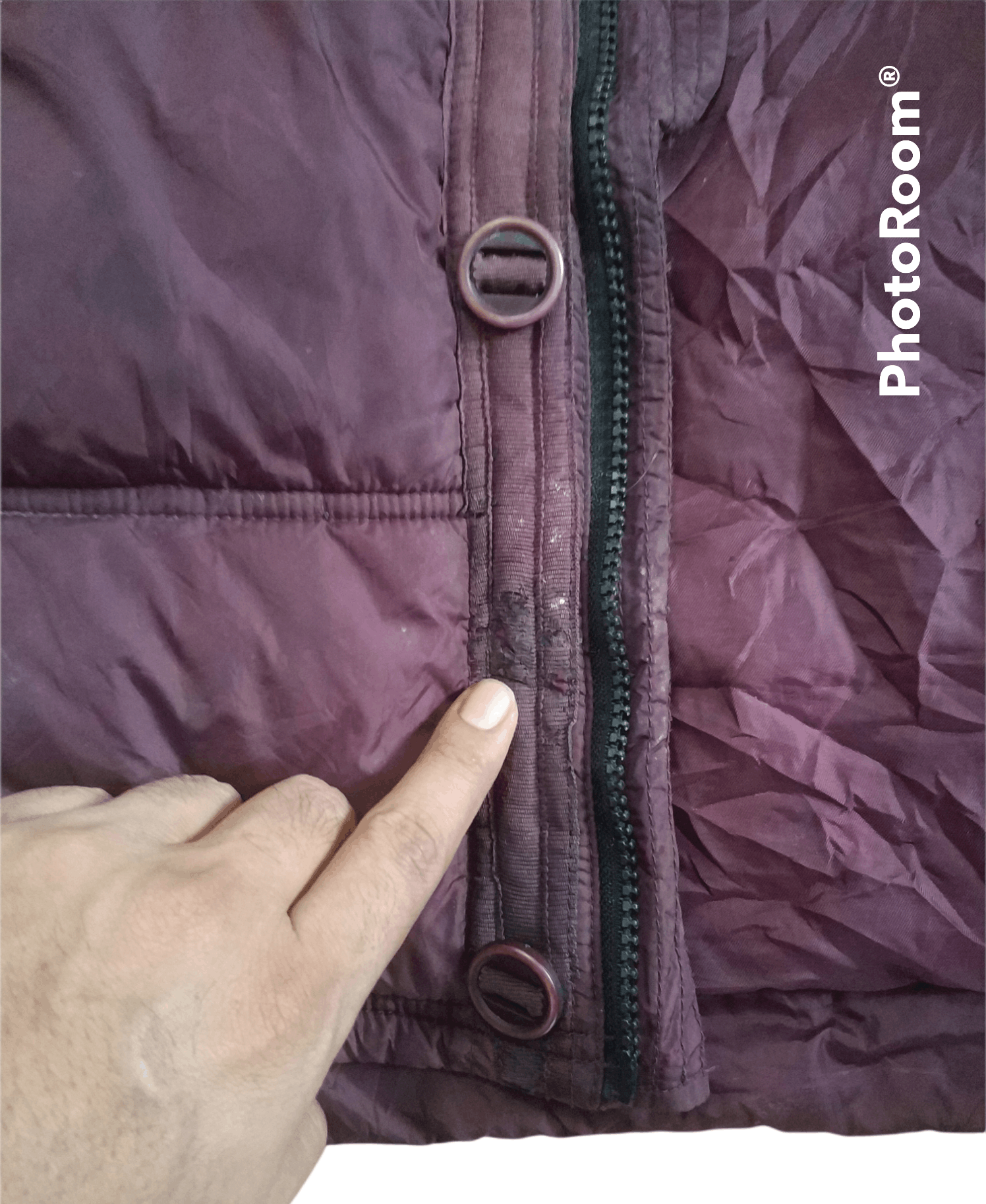 Japanese Brand 🔥Distressed Tate Maroon Puffer Vest Jacket Size US S / EU 44-46 / 1 - 7 Thumbnail