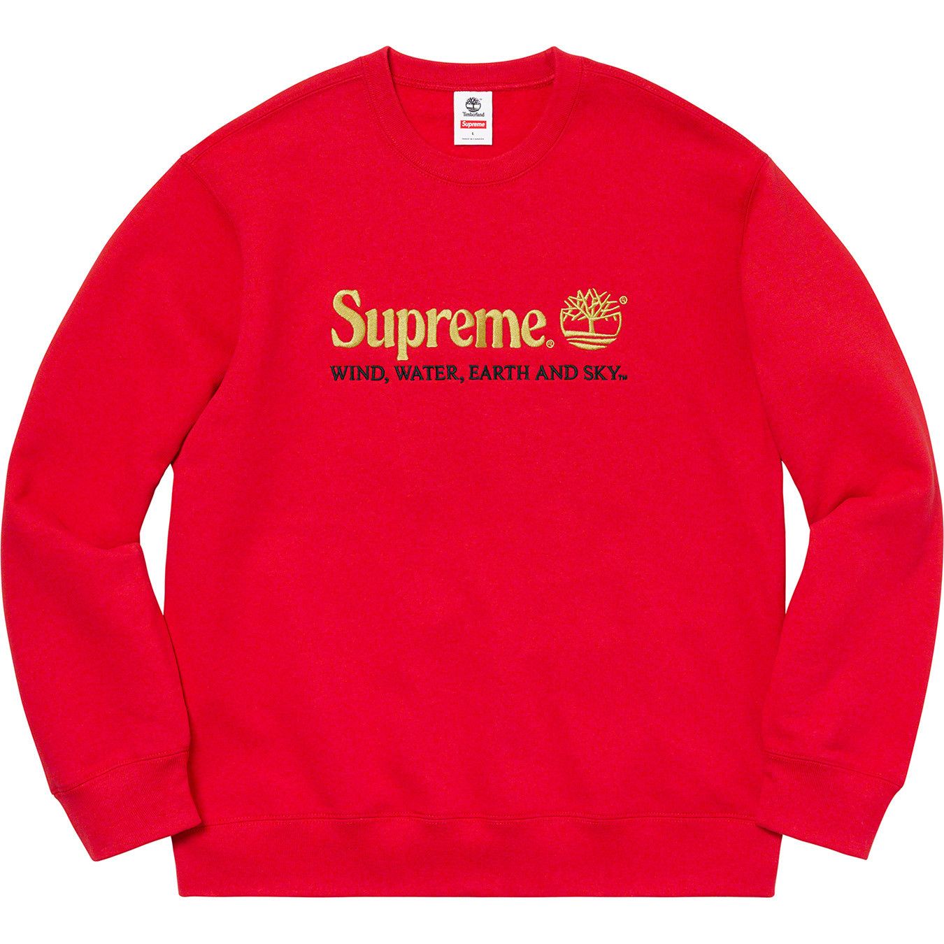 Supreme × Timberland Supreme/Timberland Crewneck - Red Size US M / EU 48-50 / 2 - 9 Thumbnail