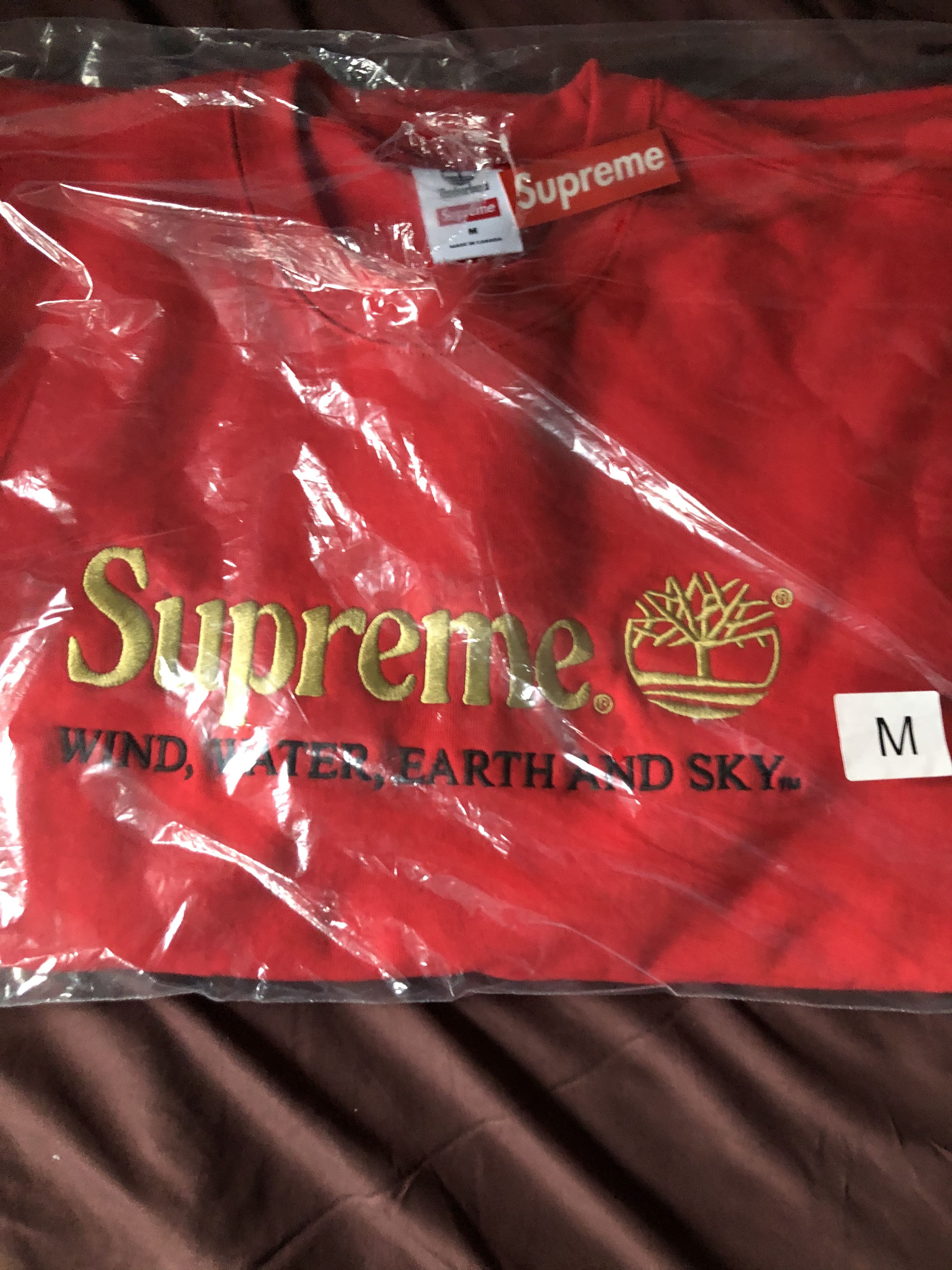 Supreme × Timberland Supreme/Timberland Crewneck - Red Size US M / EU 48-50 / 2 - 5 Thumbnail