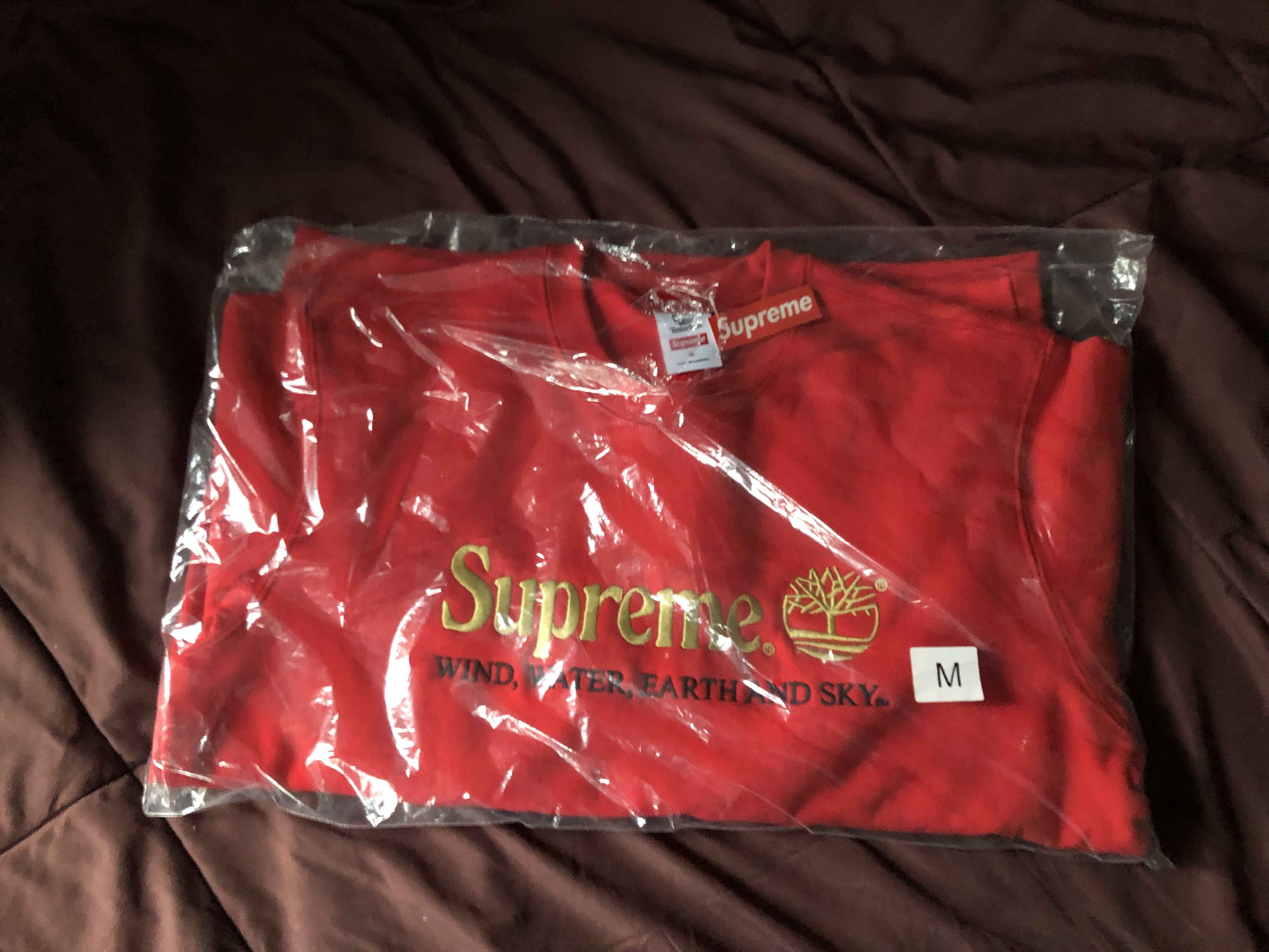 Supreme × Timberland Supreme/Timberland Crewneck - Red Size US M / EU 48-50 / 2 - 3 Thumbnail