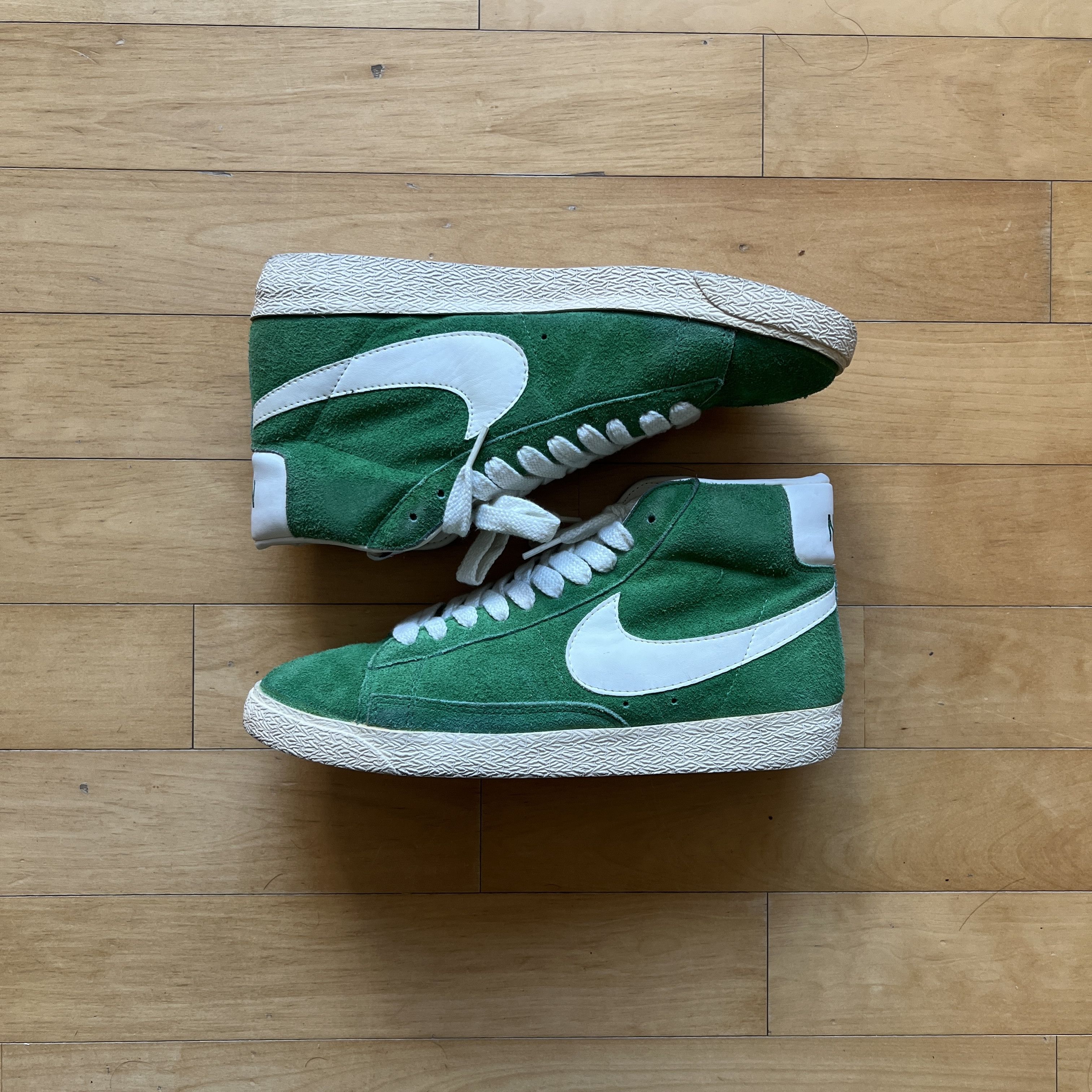 image of Archival Clothing x Nike VTG Nike Blazer Us9.5 Shoes in Light Green, Men's
