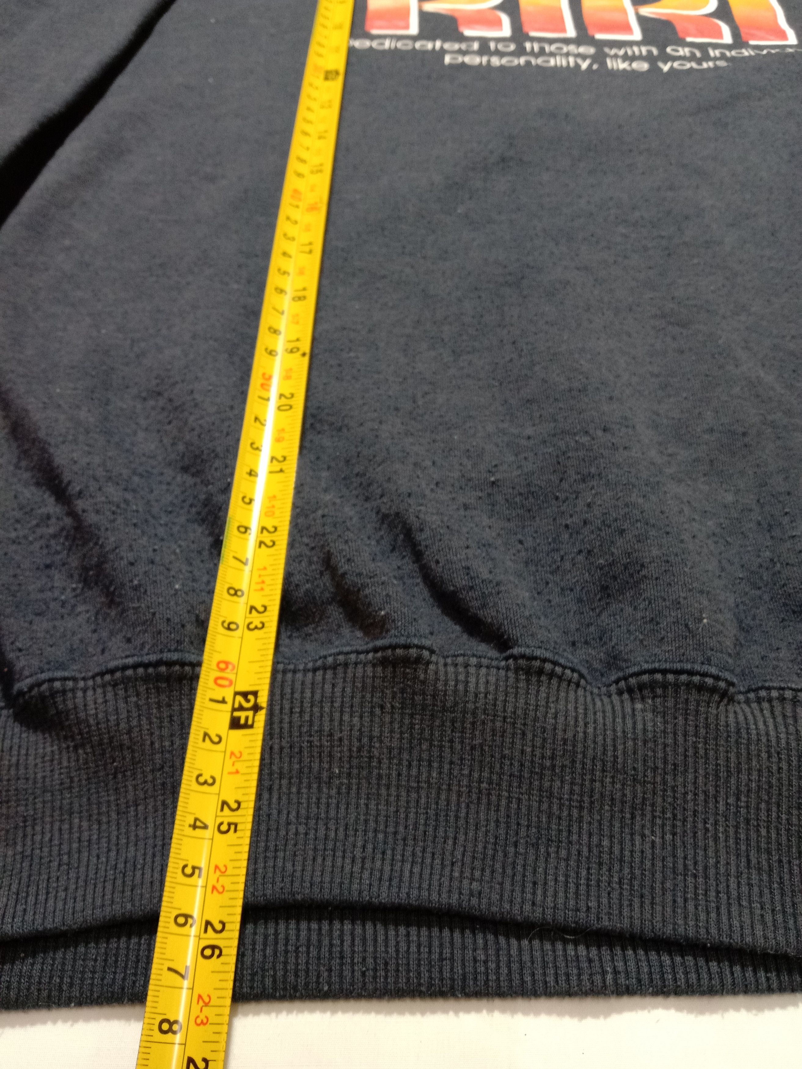 Japanese Brand Kiki Sweatshirts Big Spell Out Logo Dark Blue Color Size US L / EU 52-54 / 3 - 7 Thumbnail