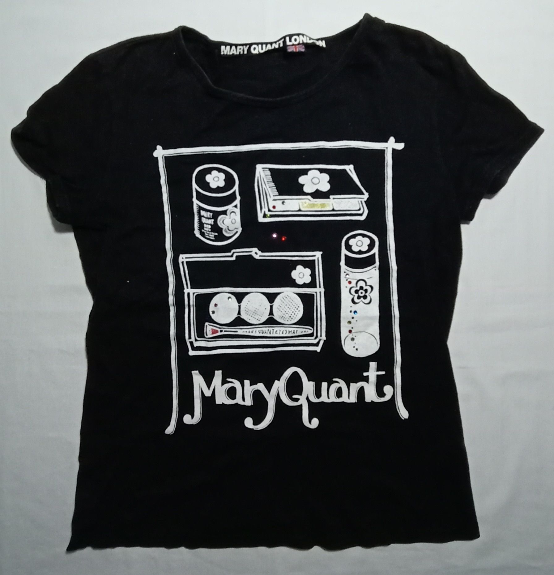 image of Genuine Mary Quant London Tee in Black, Women's (Size XS)