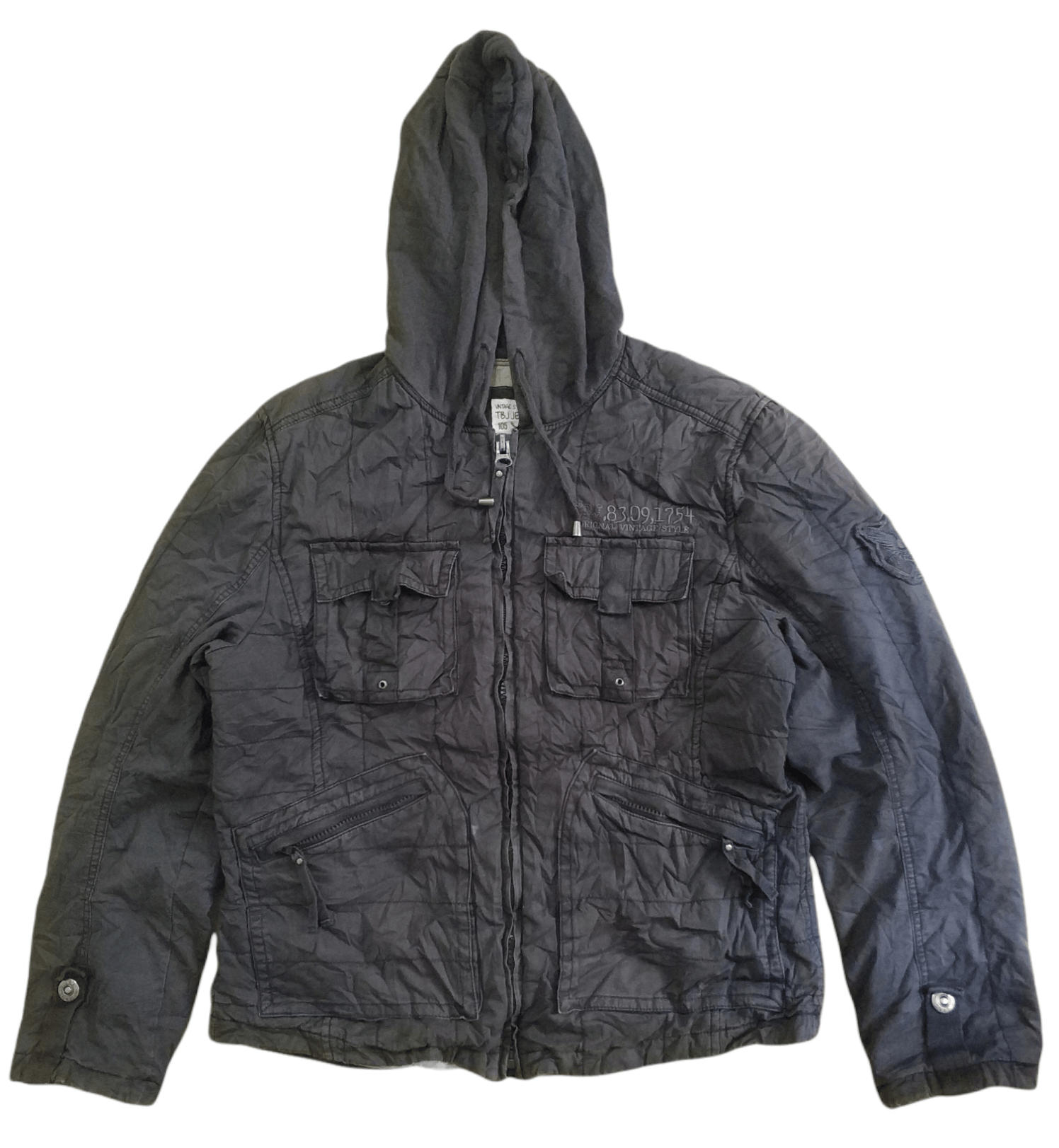Japanese Brand 🔥Sun Faded TBJ Jeans Hoodie Zipper Jacket Size US M / EU 48-50 / 2 - 1 Thumbnail