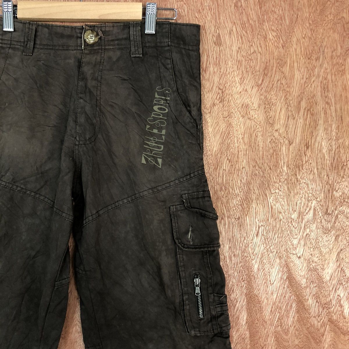 Faded Glory DLL Zhule Sport Brown Multipocket Cargo Pants #c667 Size US 28 / EU 44 - 4 Thumbnail