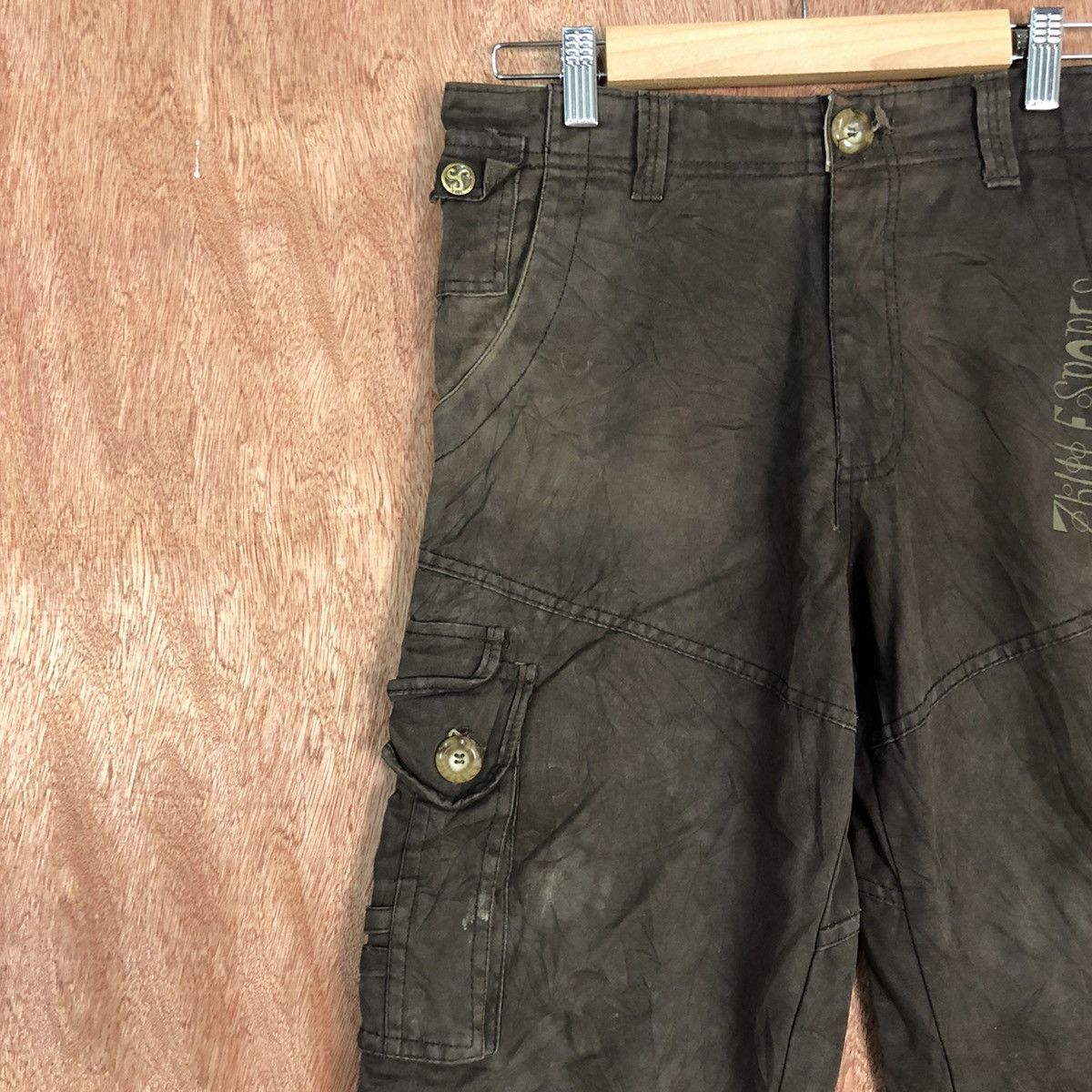 Faded Glory DLL Zhule Sport Brown Multipocket Cargo Pants #c667 Size US 28 / EU 44 - 5 Thumbnail