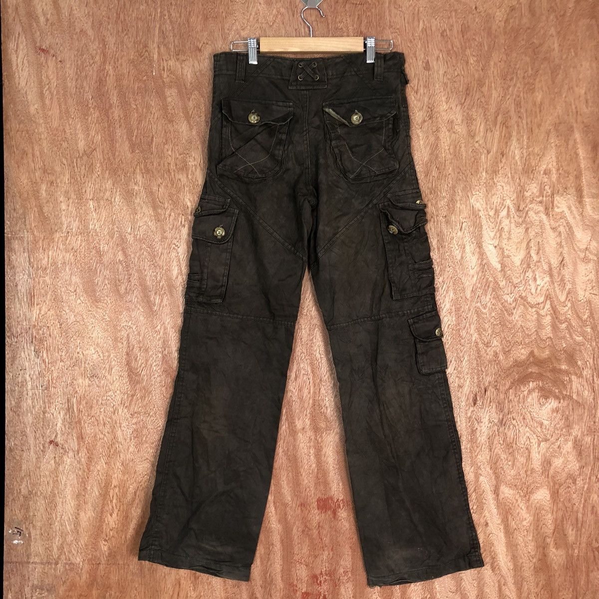 Faded Glory DLL Zhule Sport Brown Multipocket Cargo Pants #c667 Size US 28 / EU 44 - 9 Thumbnail
