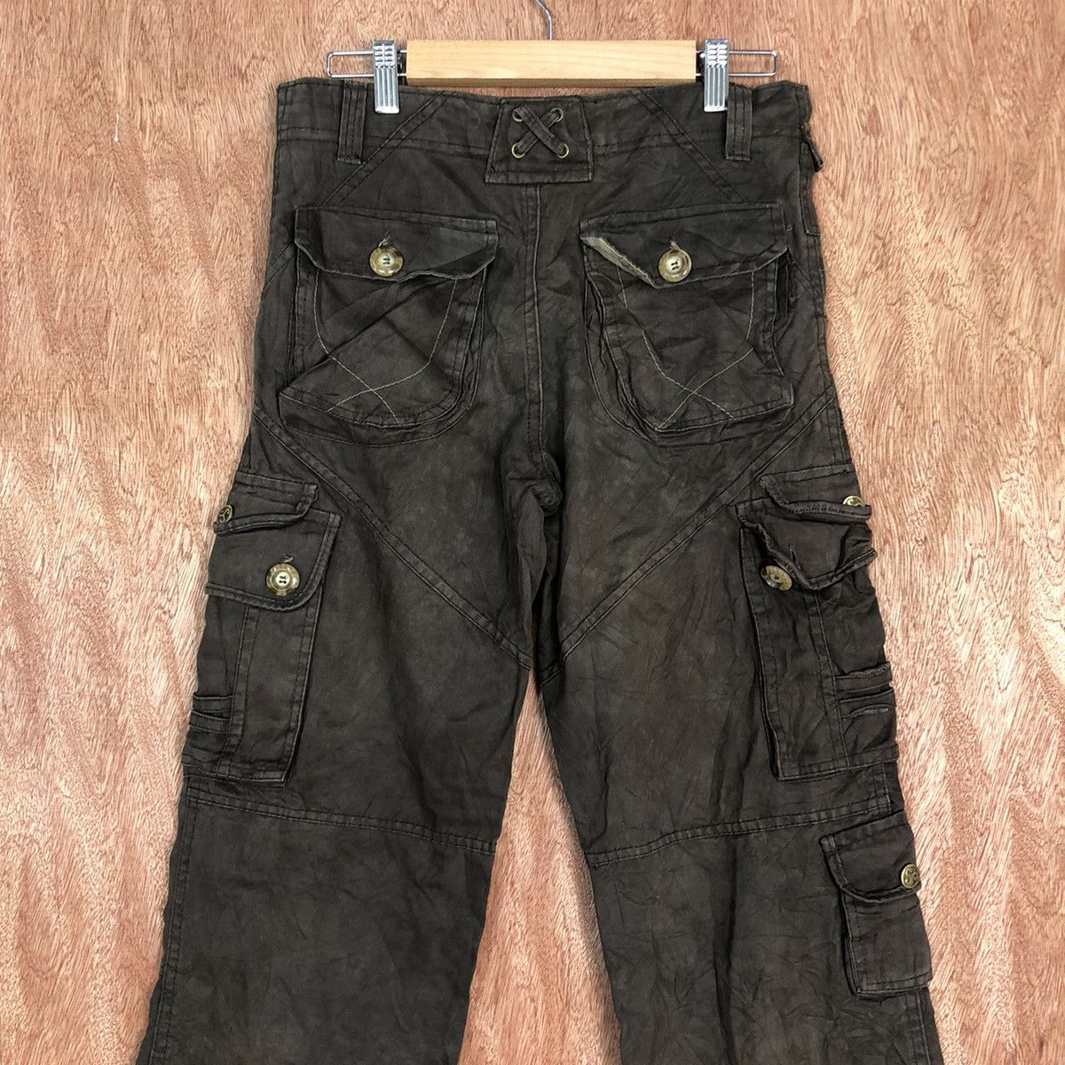 Faded Glory DLL Zhule Sport Brown Multipocket Cargo Pants #c667 Size US 28 / EU 44 - 10 Thumbnail