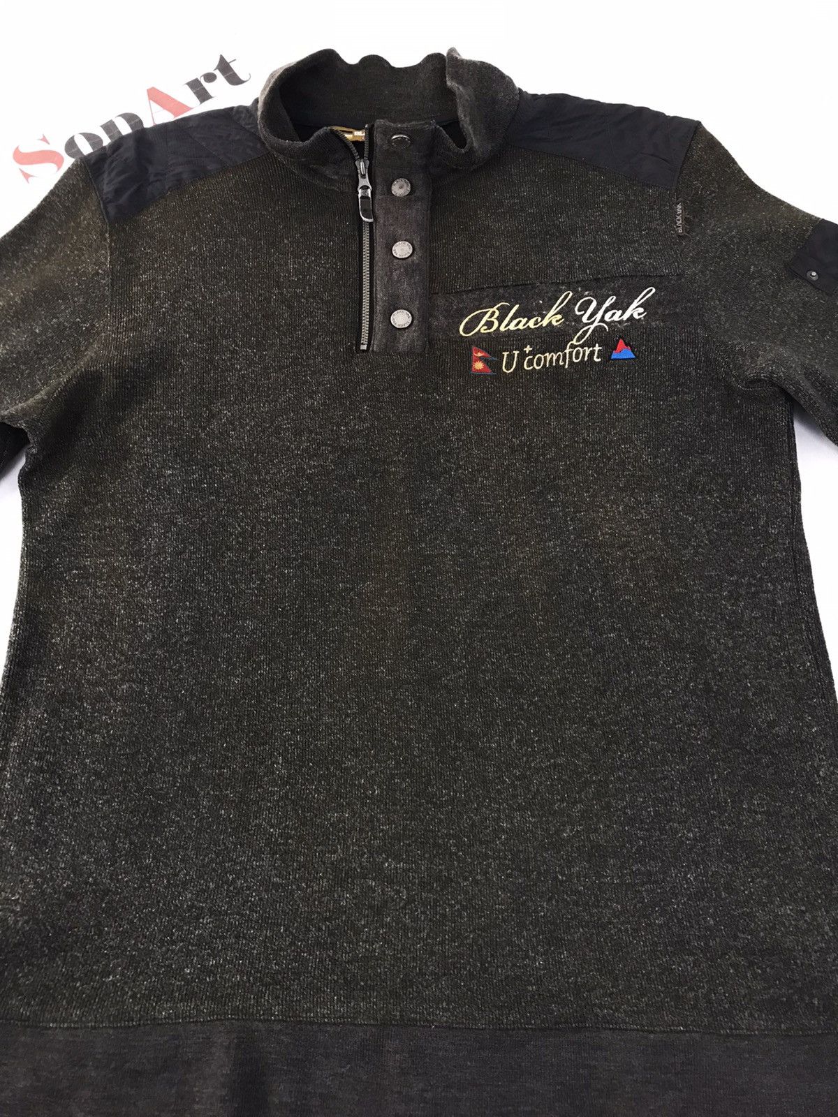 BLACKYAK Sweatshirt Black Yak Faded Colour Comfort Hiking Sportwear Size US M / EU 48-50 / 2 - 3 Thumbnail