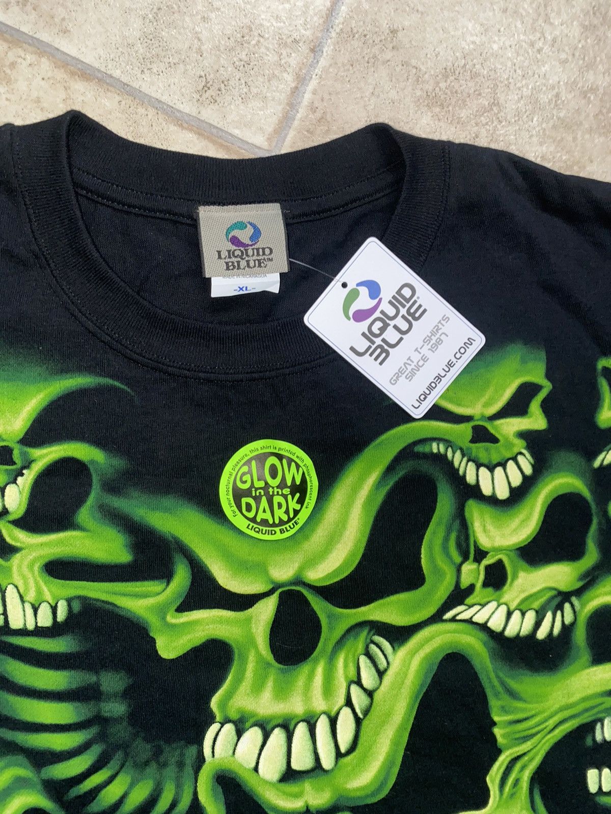 Liquid Blue × Supreme 90s Skull Pile Glow In Dark Carhartt Size US XL / EU 56 / 4 - 3 Thumbnail
