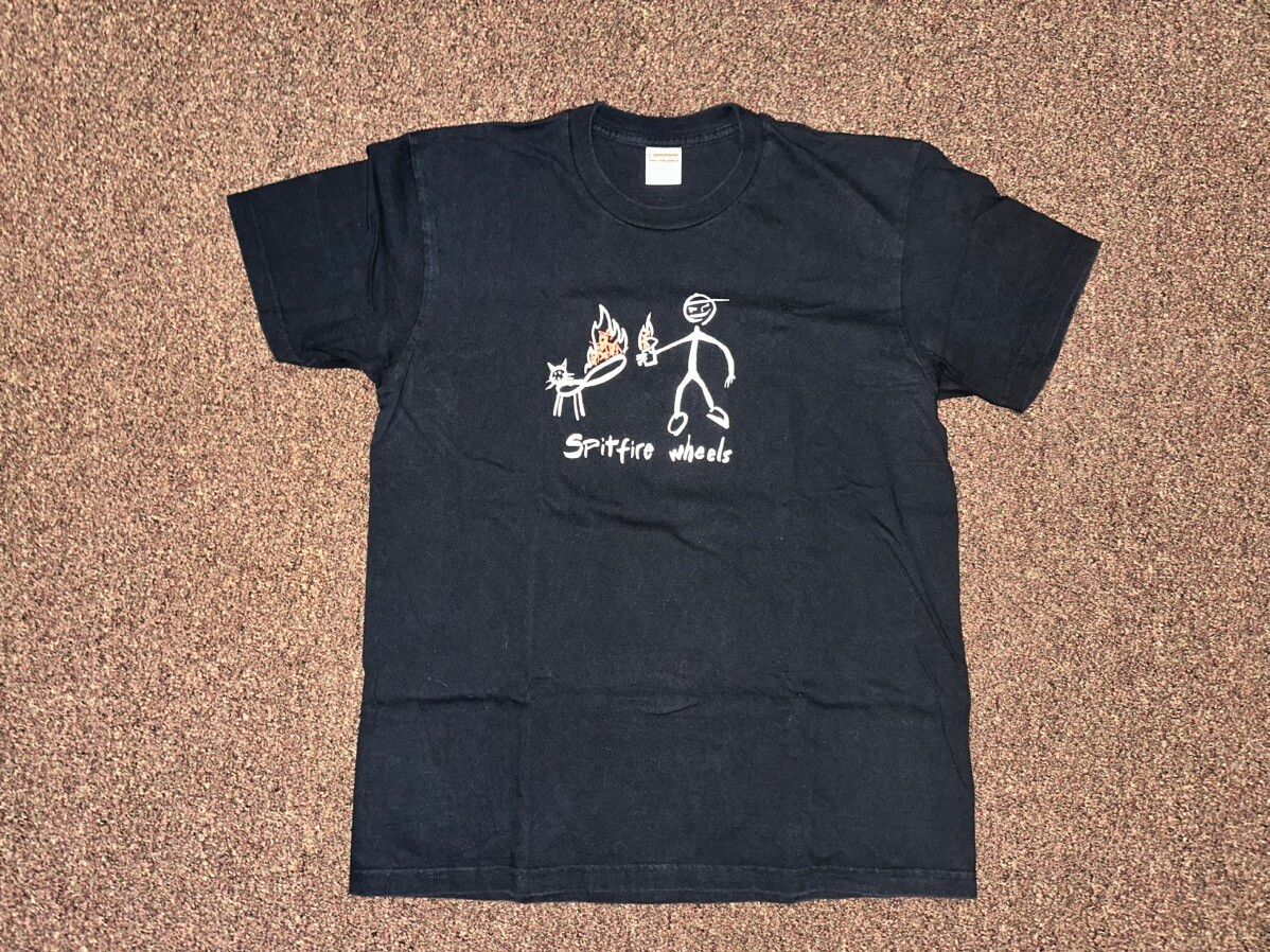 Supreme Supreme Spitfire Cat T-Shirt Black | Grailed
