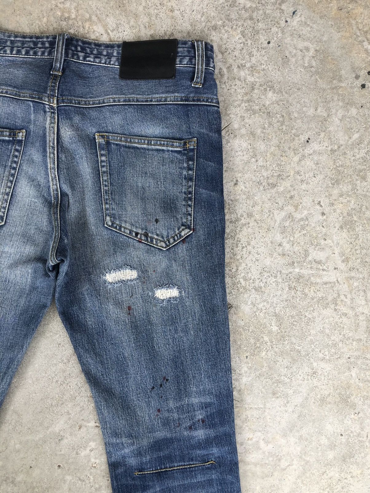 Loveless × Number (N)ine Number (N)ine x Loveless Guild Prime Distressed Jeans Size US 30 / EU 46 - 10 Thumbnail
