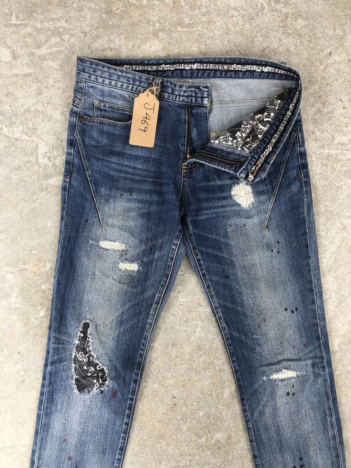 Loveless × Number (N)ine Number (N)ine x Loveless Guild Prime Distressed Jeans Size US 30 / EU 46 - 3 Thumbnail