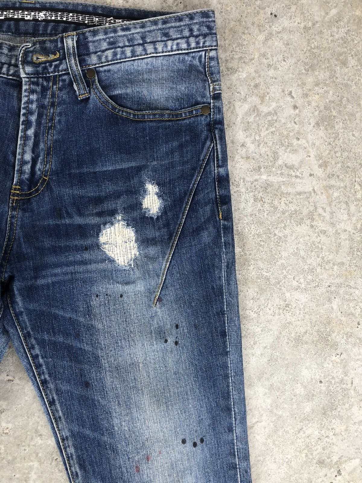 Loveless × Number (N)ine Number (N)ine x Loveless Guild Prime Distressed Jeans Size US 30 / EU 46 - 5 Thumbnail