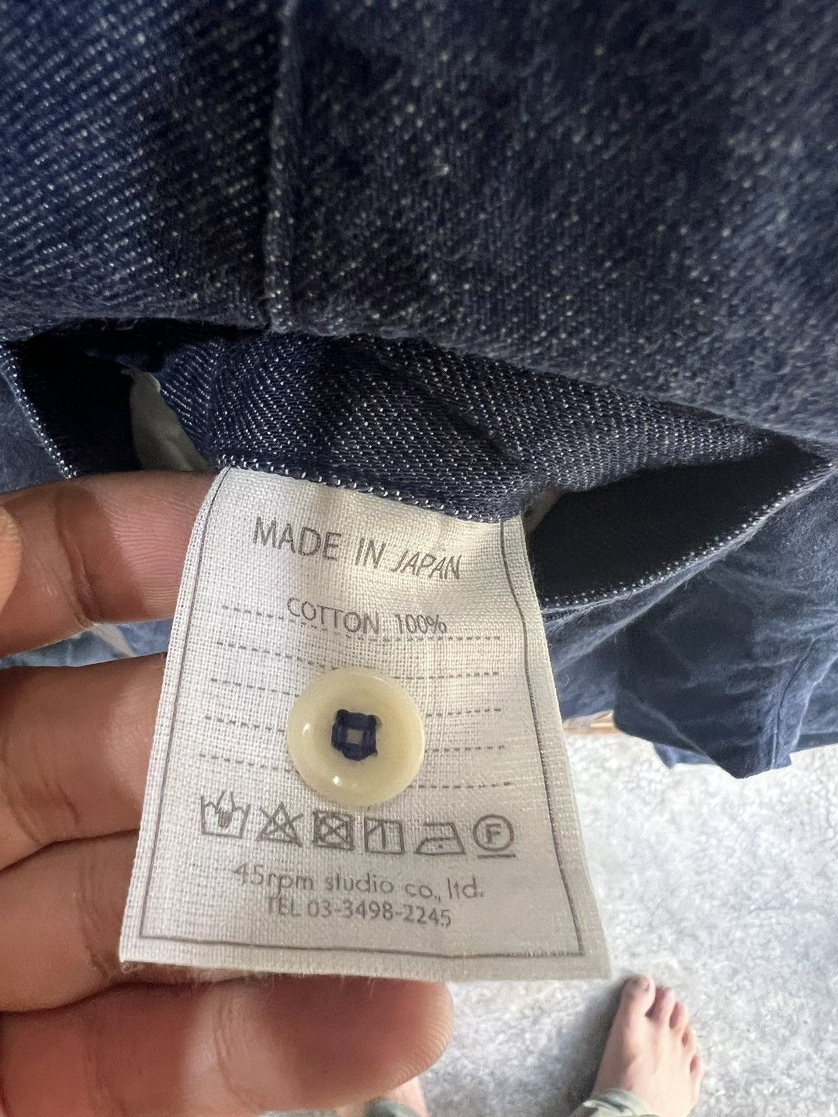 45rpm 🔥45rpm Denim Trousers Size US 27 - 10 Thumbnail
