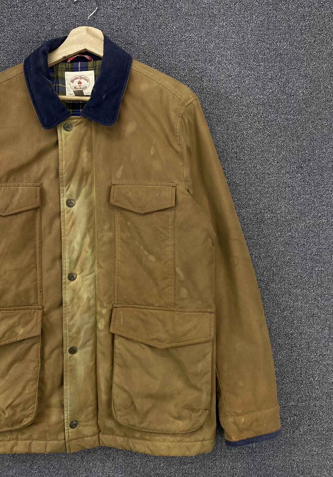 Brooks Brothers Vintage Brooks Brothers Red Fleece Trashed Jacket Size US M / EU 48-50 / 2 - 3 Thumbnail
