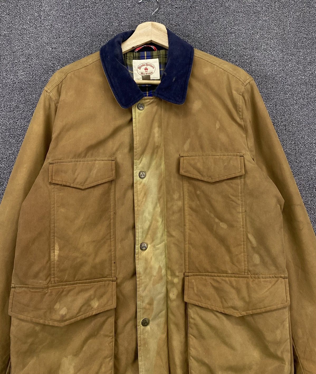 Brooks Brothers Vintage Brooks Brothers Red Fleece Trashed Jacket Size US M / EU 48-50 / 2 - 4 Thumbnail