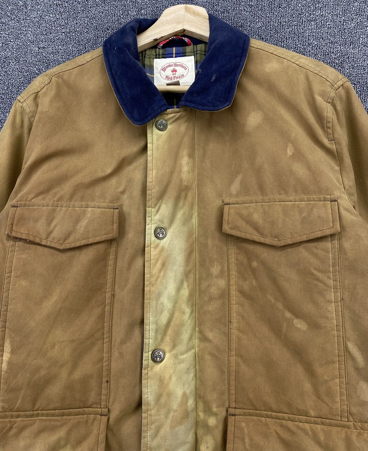 Brooks Brothers Vintage Brooks Brothers Red Fleece Trashed Jacket Size US M / EU 48-50 / 2 - 5 Thumbnail