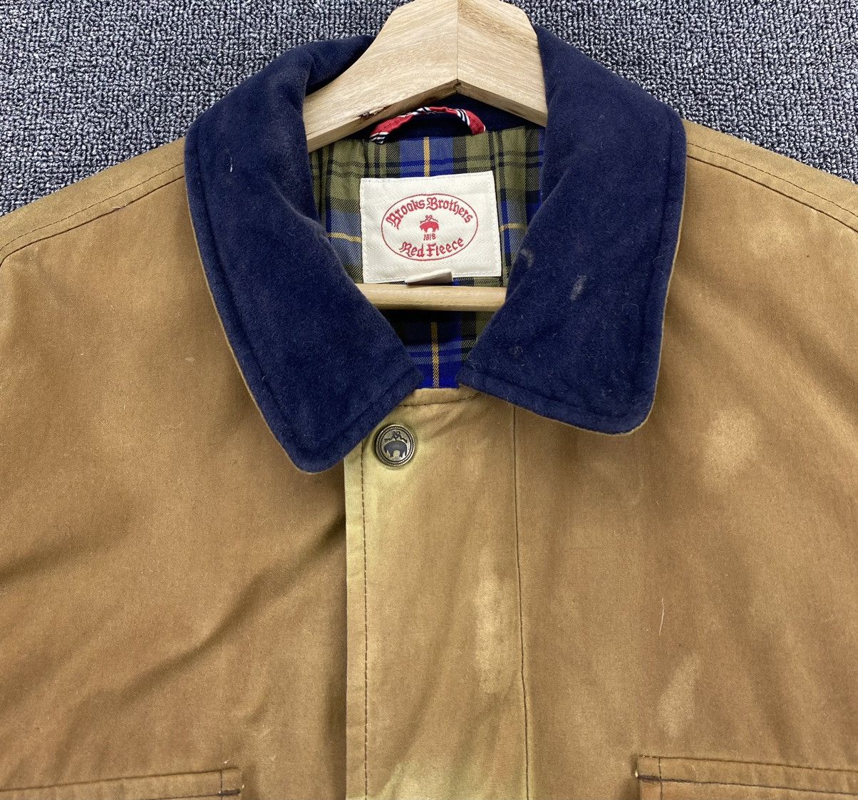 Brooks Brothers Vintage Brooks Brothers Red Fleece Trashed Jacket Size US M / EU 48-50 / 2 - 6 Thumbnail