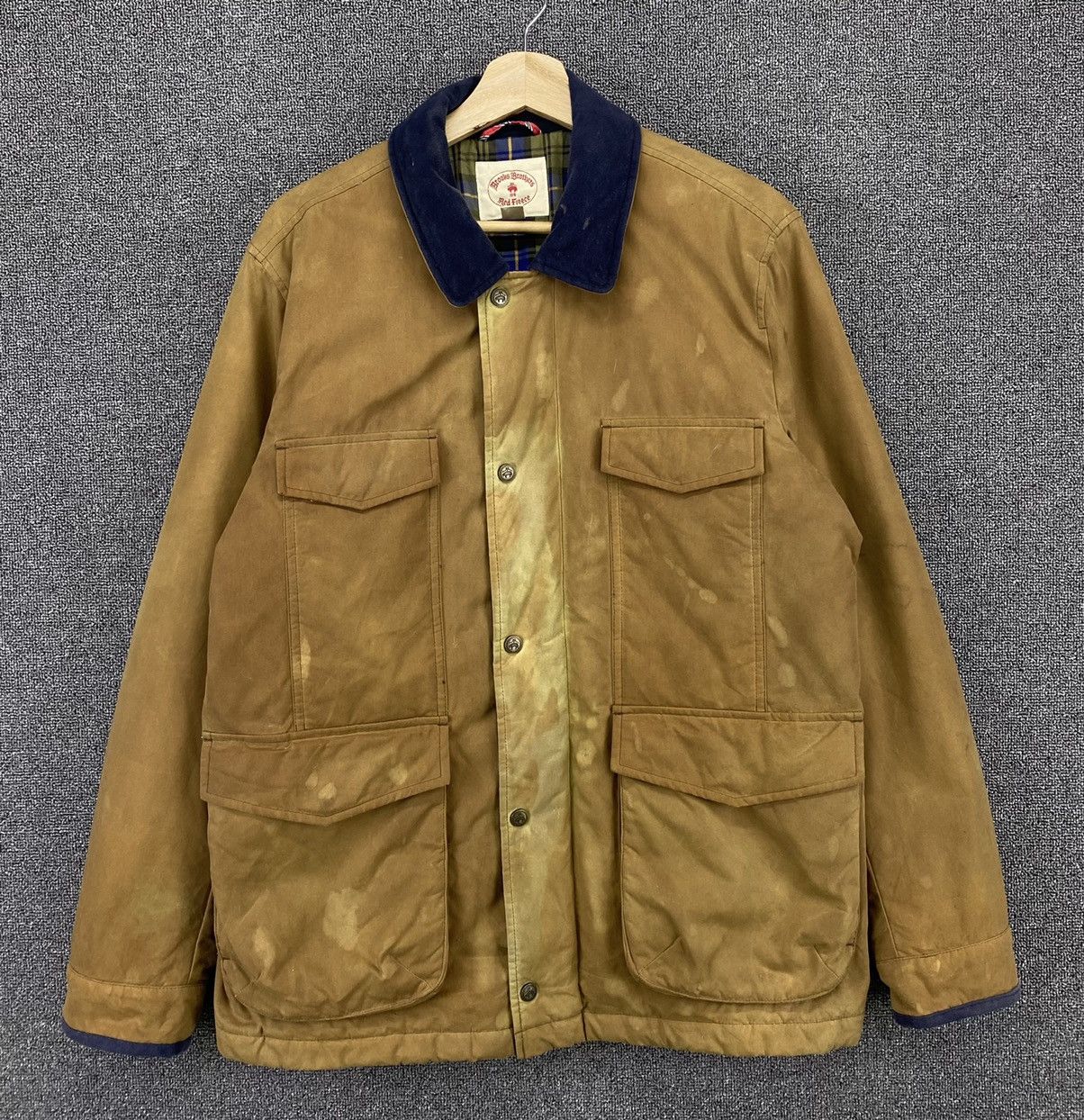 Brooks Brothers Vintage Brooks Brothers Red Fleece Trashed Jacket Size US M / EU 48-50 / 2 - 1 Thumbnail
