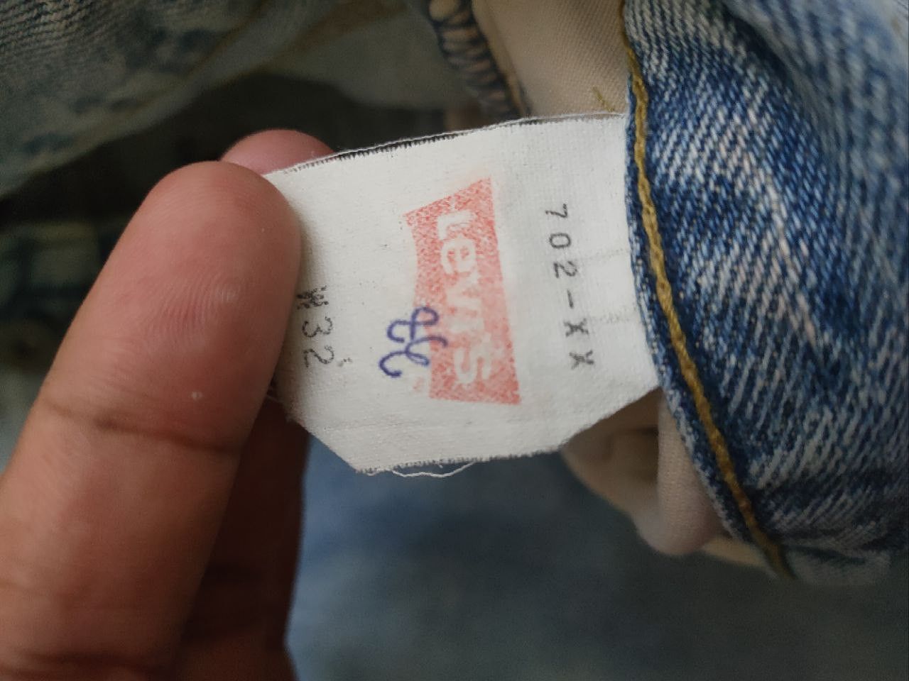Levi's Big E Vintage Levis 702 Selvedge denim Size US 32 / EU 48 - 10 Thumbnail