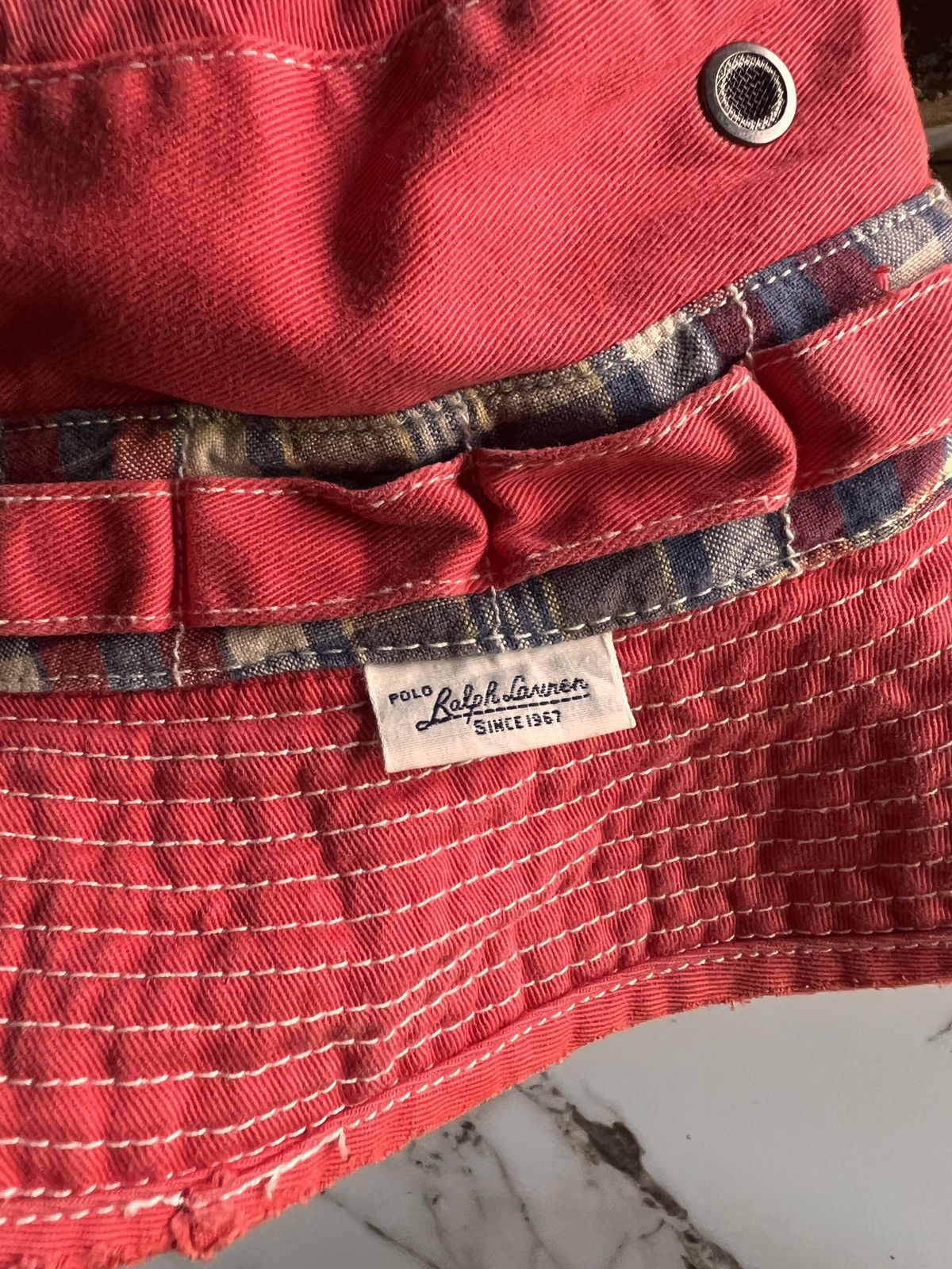 Vintage Vintage 90s Ralph Lauren Fishing Bucket Hat S/M Size ONE SIZE - 4 Thumbnail