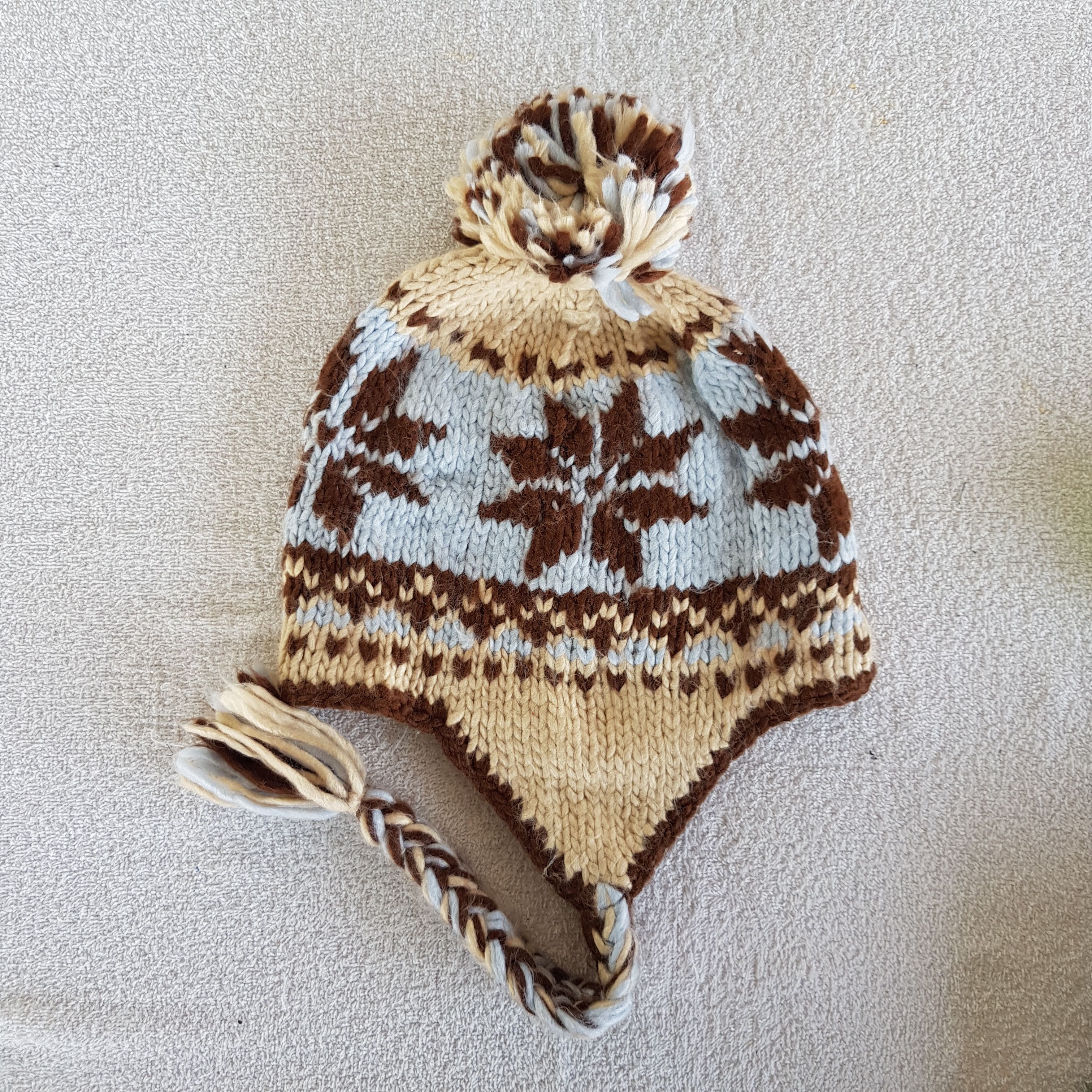 Japanese Brand × Vintage Japanese Beanie Knitted Crochet Snow Cap Earflap Hats Size ONE SIZE - 5 Thumbnail