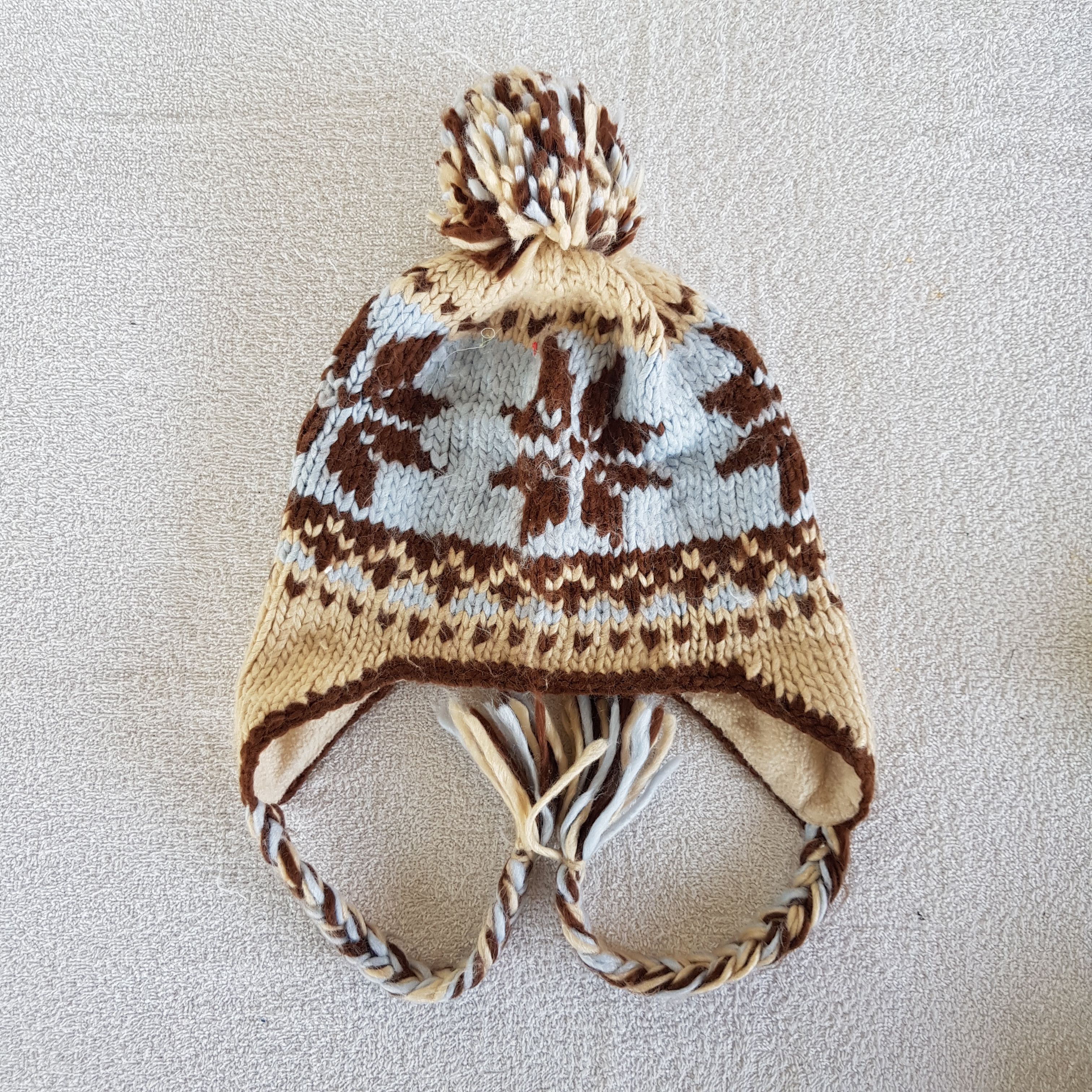 Japanese Brand × Vintage Japanese Beanie Knitted Crochet Snow Cap Earflap Hats Size ONE SIZE - 6 Thumbnail