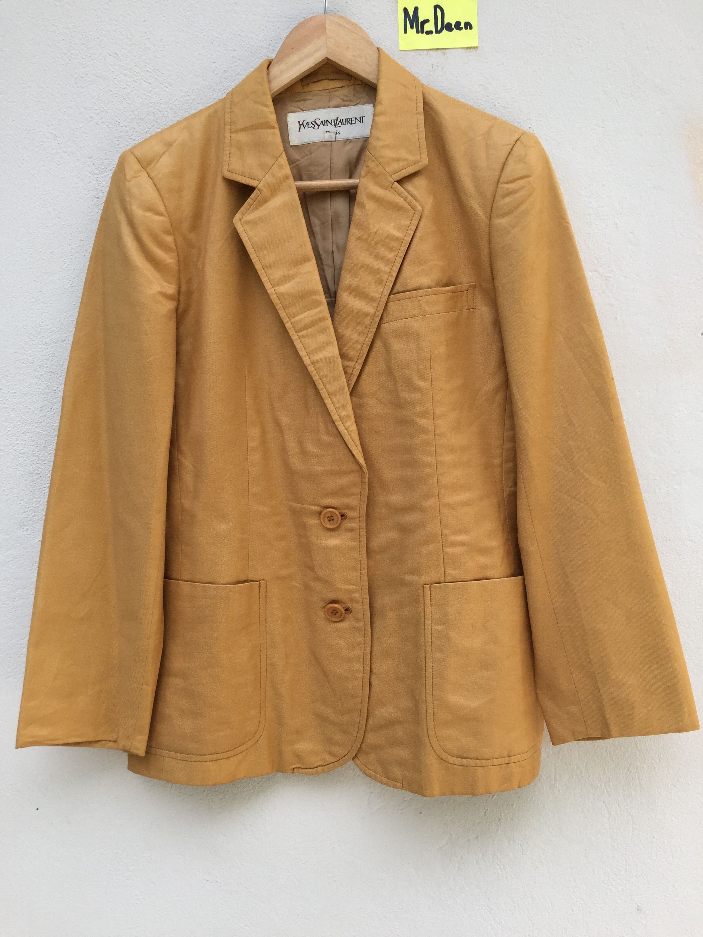Yves Saint Laurent Yves Saint Laurent Vintage Brown Blazer Size US M / EU 48-50 / 2 - 2 Thumbnail