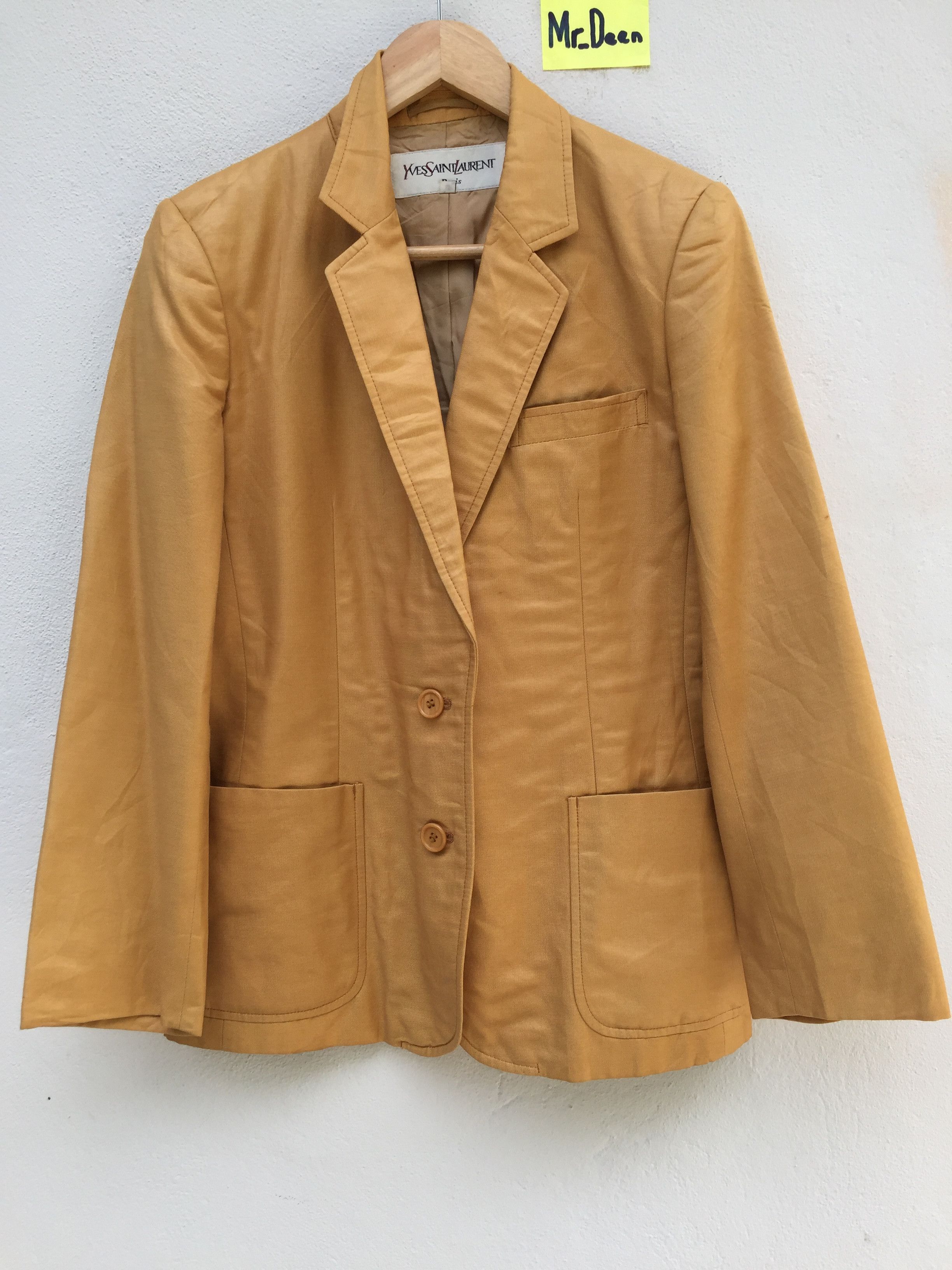 Yves Saint Laurent Yves Saint Laurent Vintage Brown Blazer Size US M / EU 48-50 / 2 - 1 Thumbnail