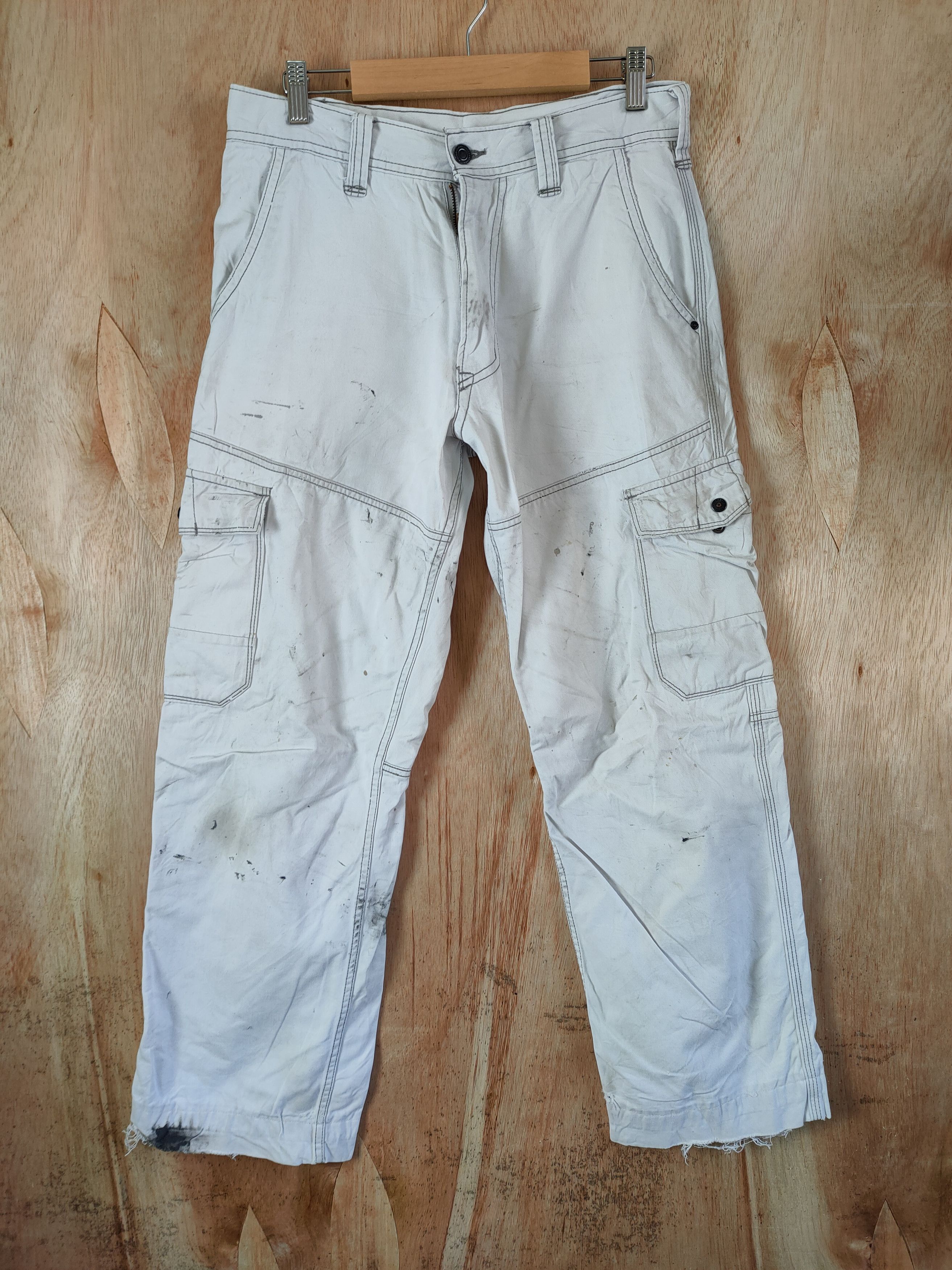 Japanese Brand × Vintage × White's Boots VINTAGE EVENRIVER FADED/STAIN CARGO PANTS Size US 30 / EU 46 - 1 Thumbnail