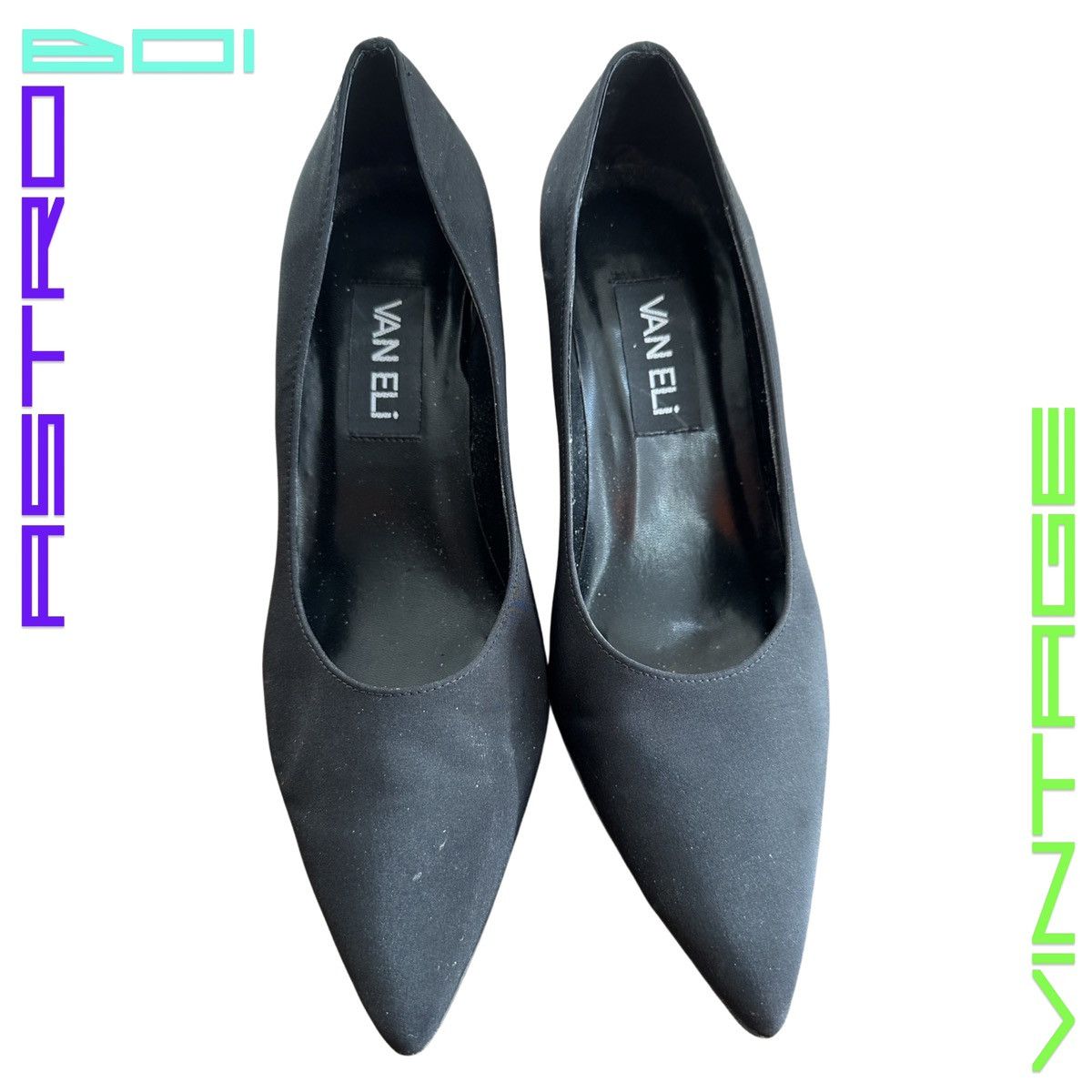 VANELI Vintage Black Classic Pumps - 6.5 Womens US Size US 6.5 / IT 36.5 - 2 Thumbnail