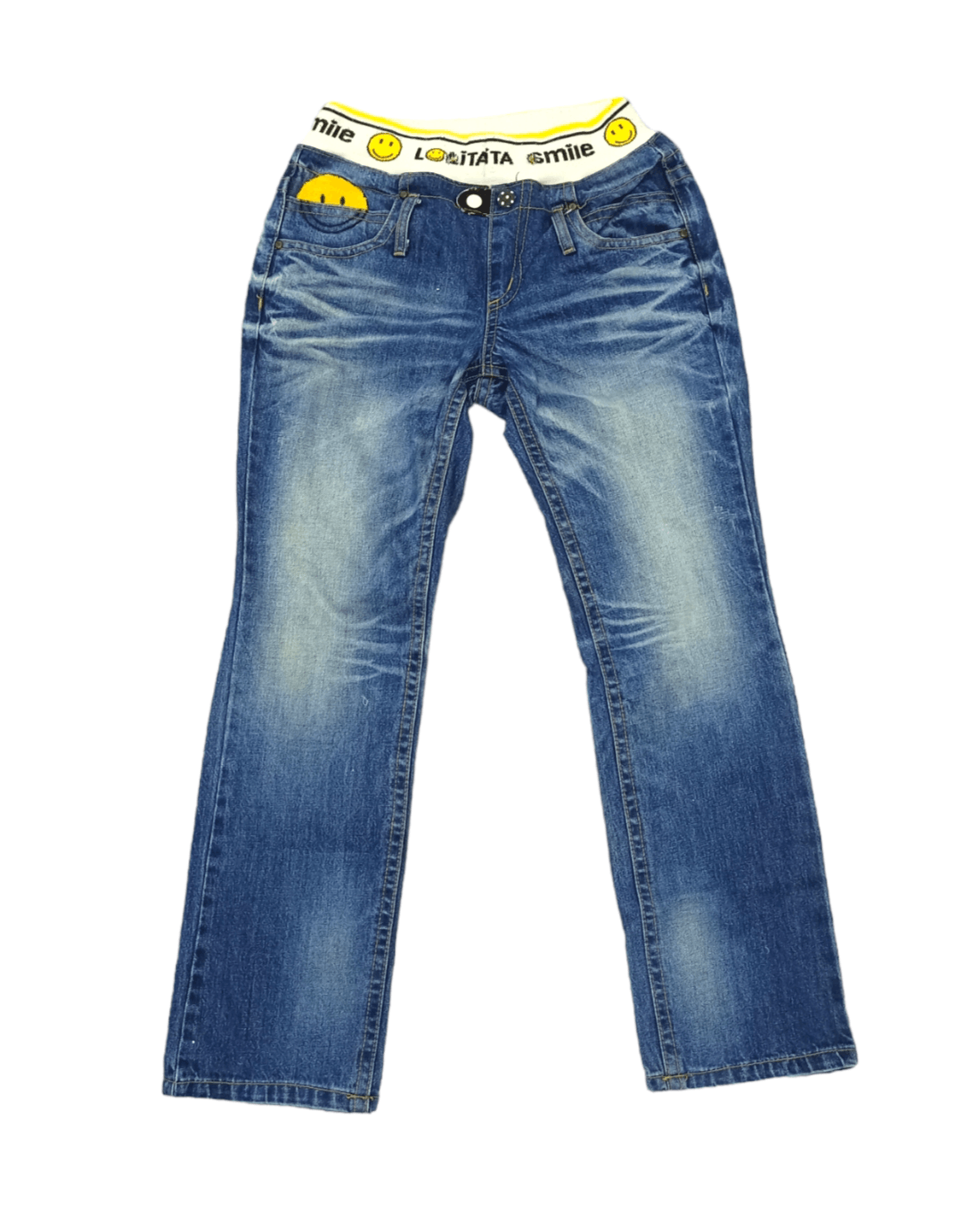 Japanese Brand Lolita Smile Kapital Style Stretchable Waist Denim Size US 33 - 3 Thumbnail