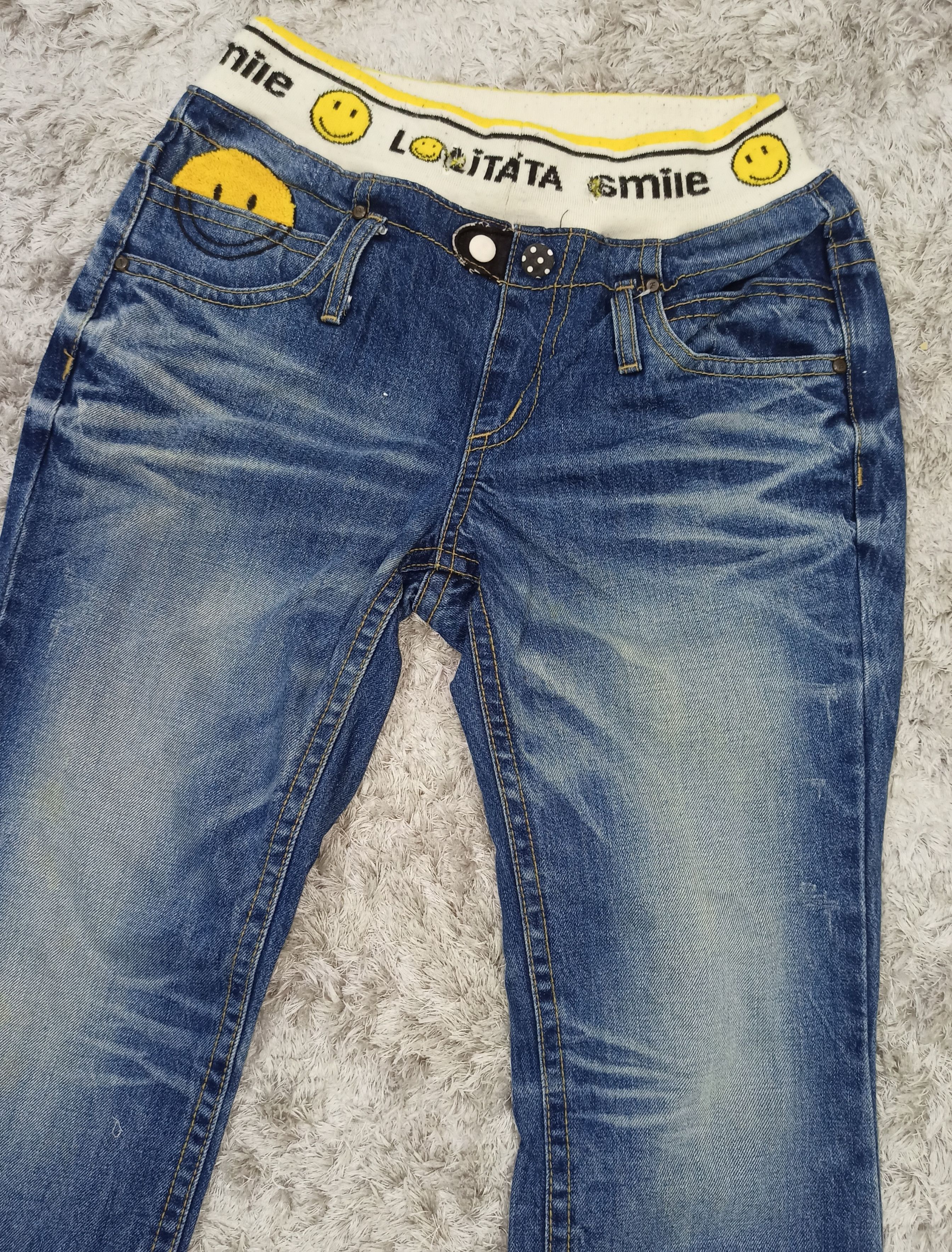 Japanese Brand Lolita Smile Kapital Style Stretchable Waist Denim Size US 33 - 8 Thumbnail