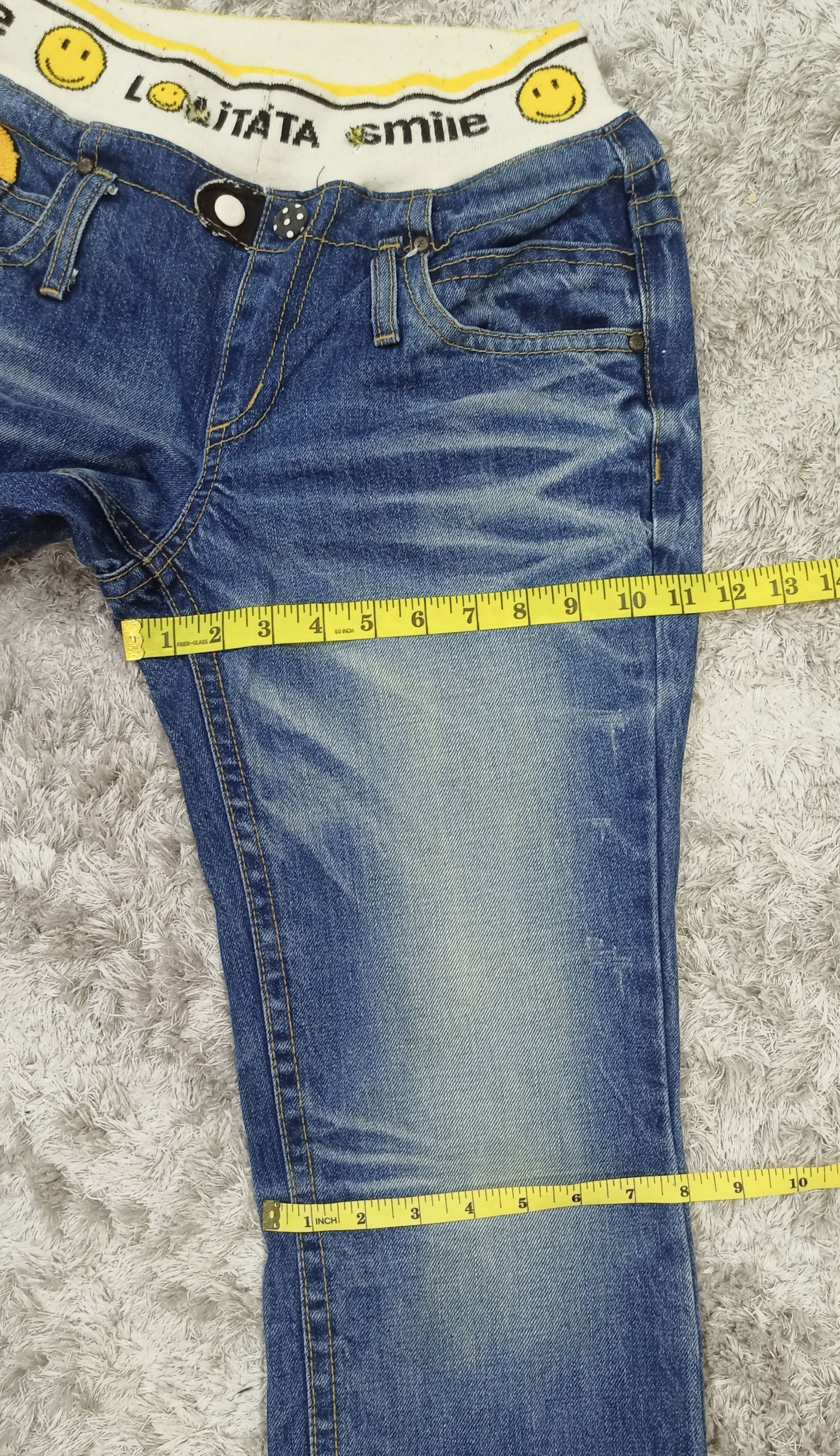 Japanese Brand Lolita Smile Kapital Style Stretchable Waist Denim Size US 33 - 23 Thumbnail