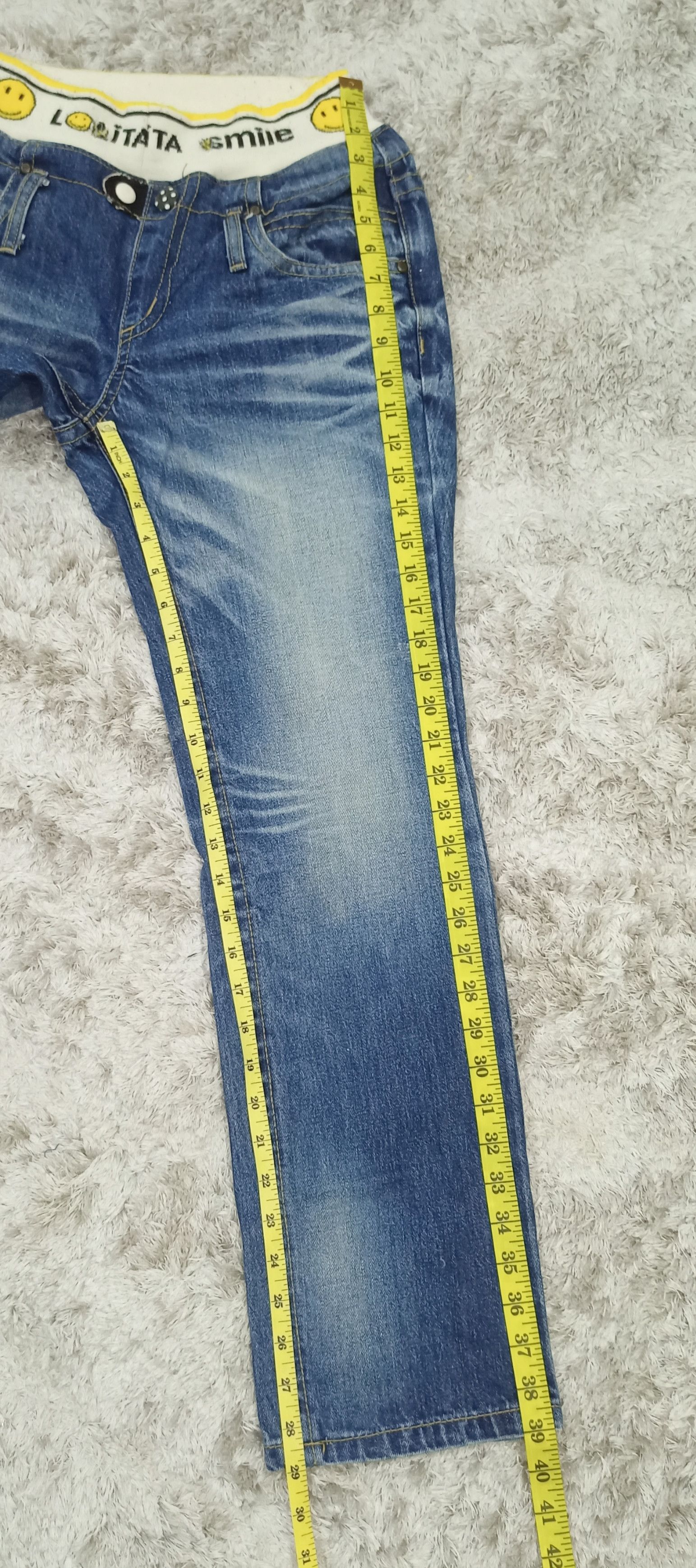 Japanese Brand Lolita Smile Kapital Style Stretchable Waist Denim Size US 33 - 22 Thumbnail