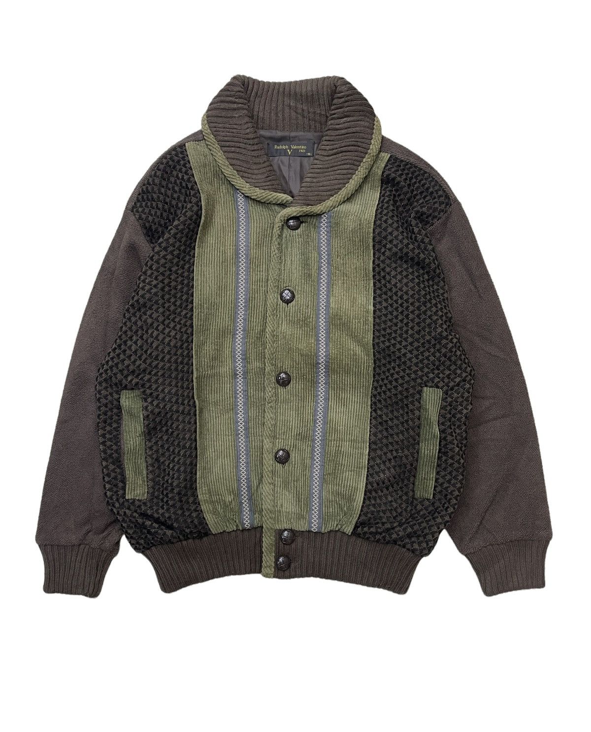 Valentino Rudolf Valentino Hybrid Corduroy Jacket Size US M / EU 48-50 / 2 - 1 Thumbnail