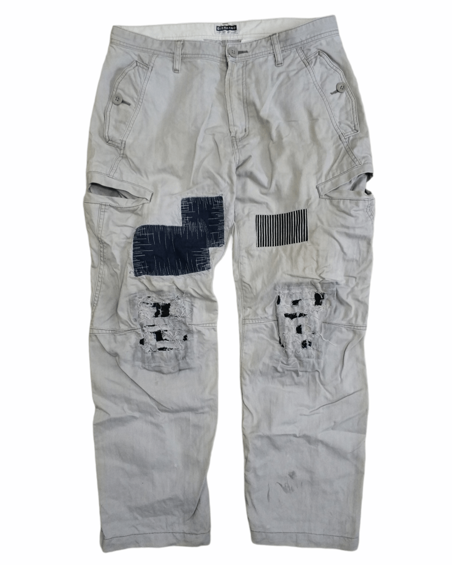 Giordano 🔥Rework Patchwork Giordano Cargo Pants Size US 33 - 1 Thumbnail