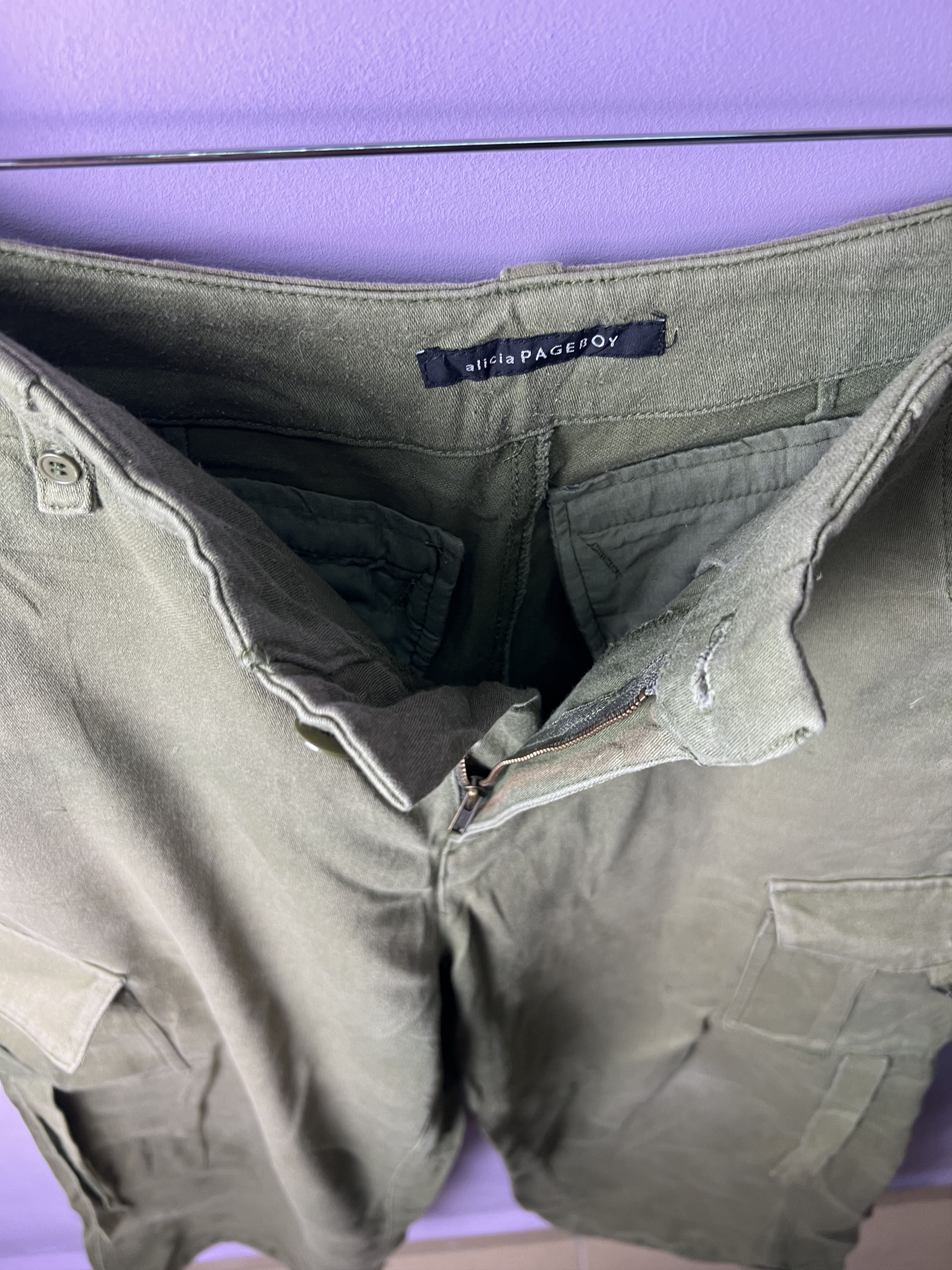 Japanese Brand 🔥Rare Alicia Pageboy Baggy Cargo Pants Size 28" / US 6 / IT 42 - 10 Thumbnail