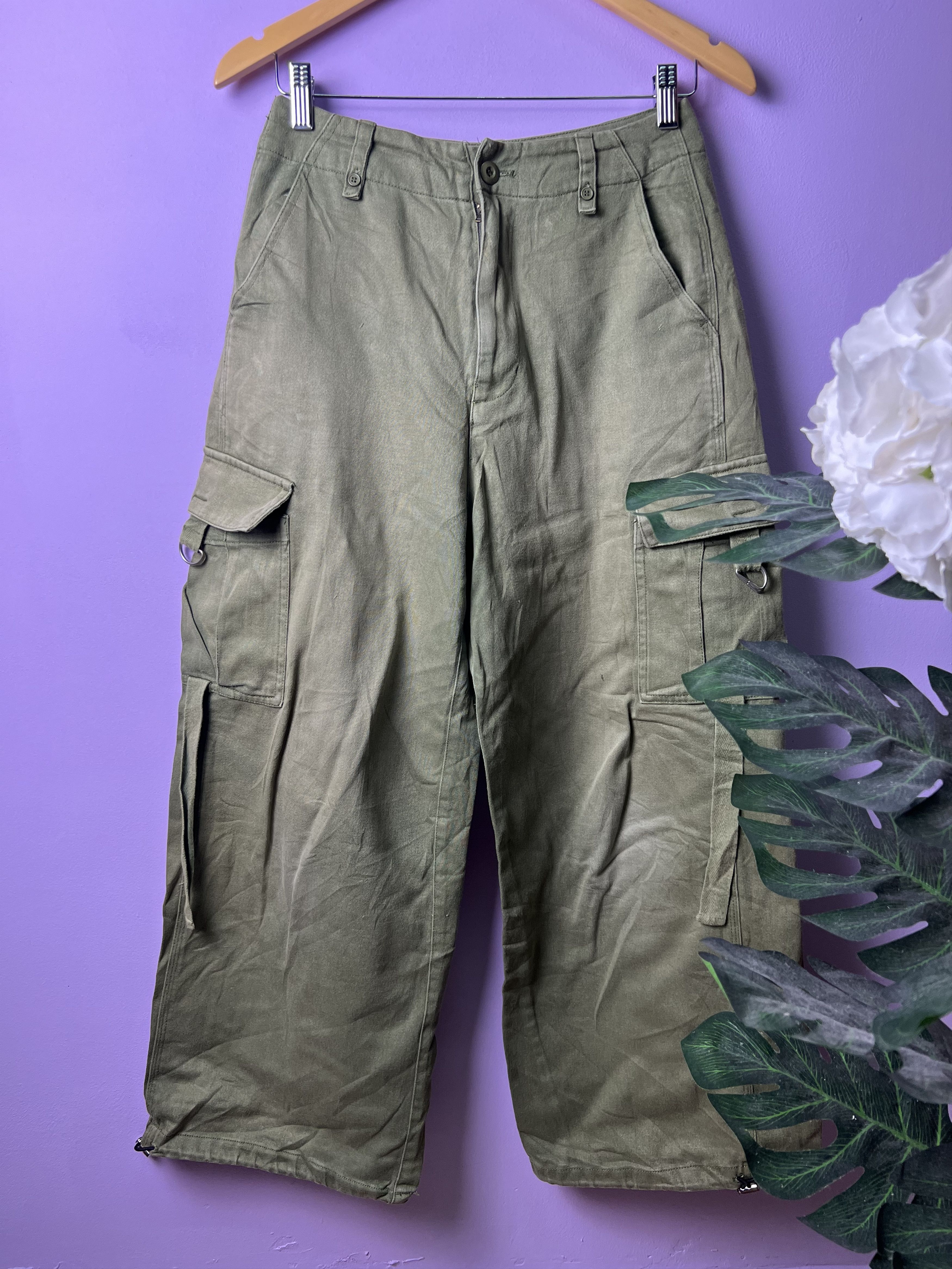 Japanese Brand 🔥Rare Alicia Pageboy Baggy Cargo Pants Size 28" / US 6 / IT 42 - 2 Thumbnail