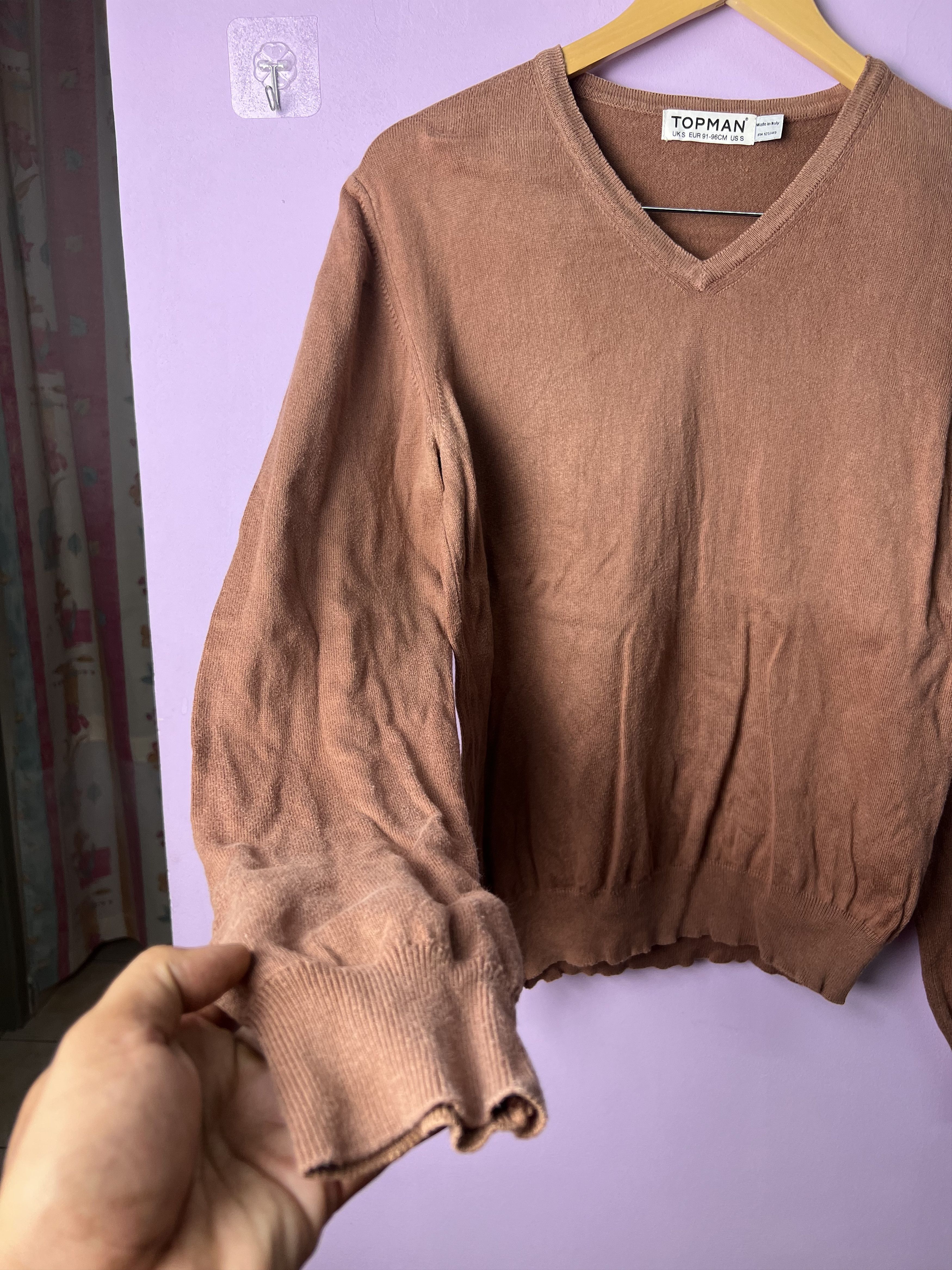 Topman 🔥Vintage Topman Made in Italy V Neck Sweatshirts Size US S / EU 44-46 / 1 - 8 Thumbnail