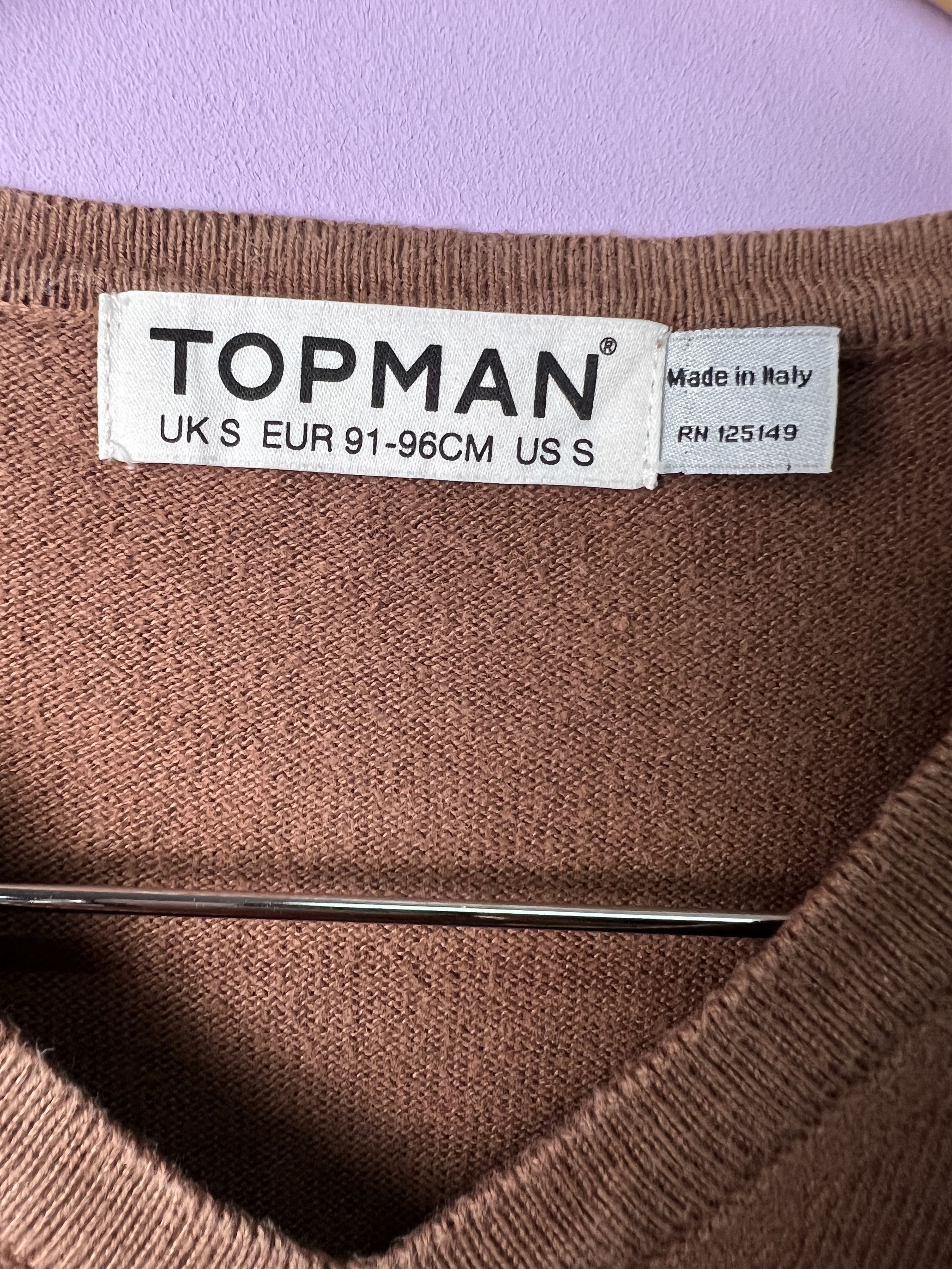 Rn 125149 Topman Hoody ?Vintage Topman Made In Italy V Neck