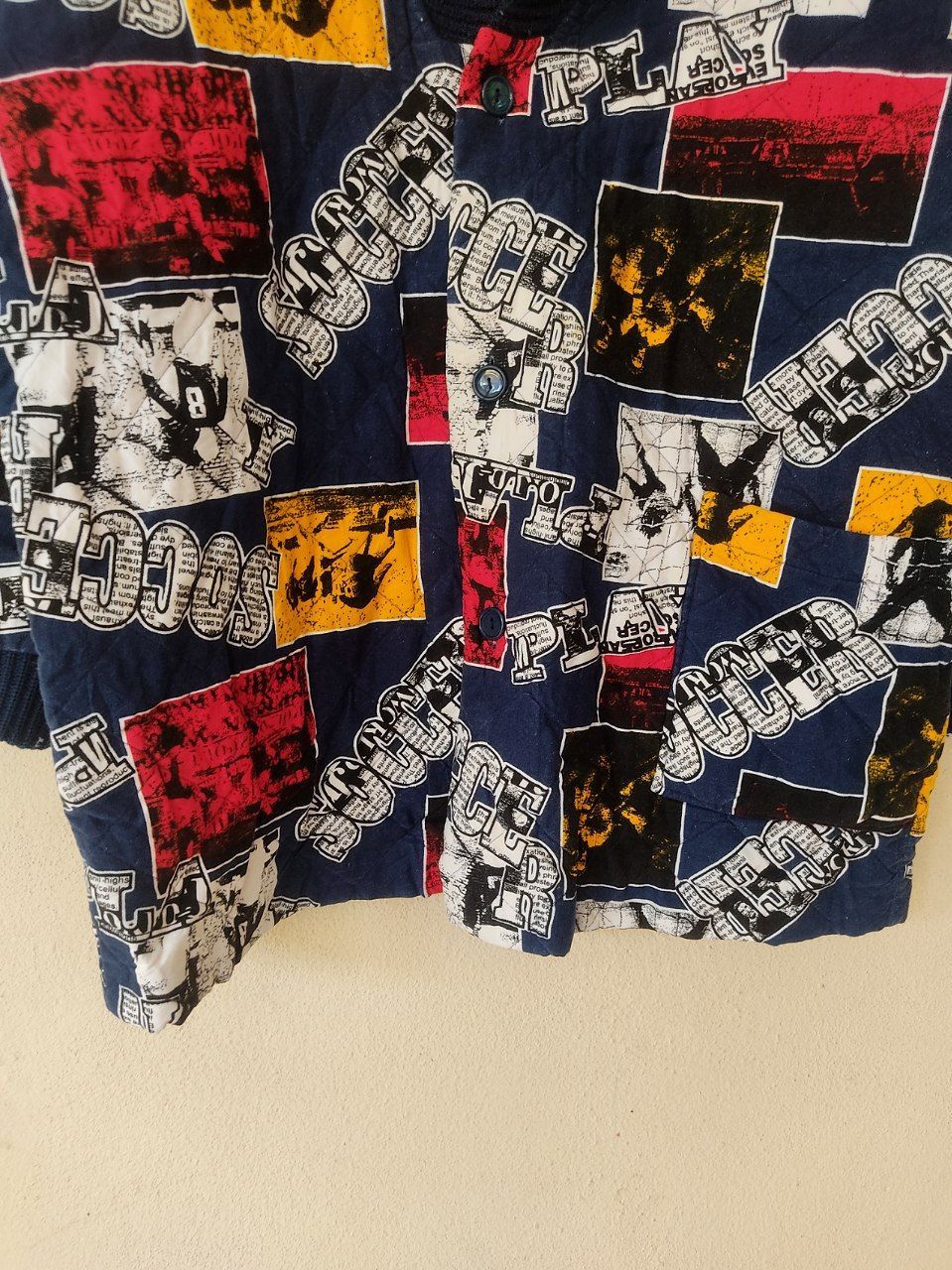 Japanese Brand VINTAGE GIOWELLS EUROPEAN SOCCER OVERPRINTED JACKET Size US L / EU 52-54 / 3 - 4 Thumbnail