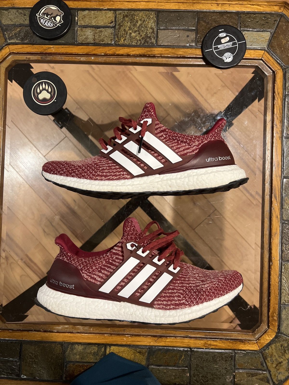 Adidas Ultraboost 3.0 Burgundy Size US 11.5 / EU 44-45 - 2 Thumbnail