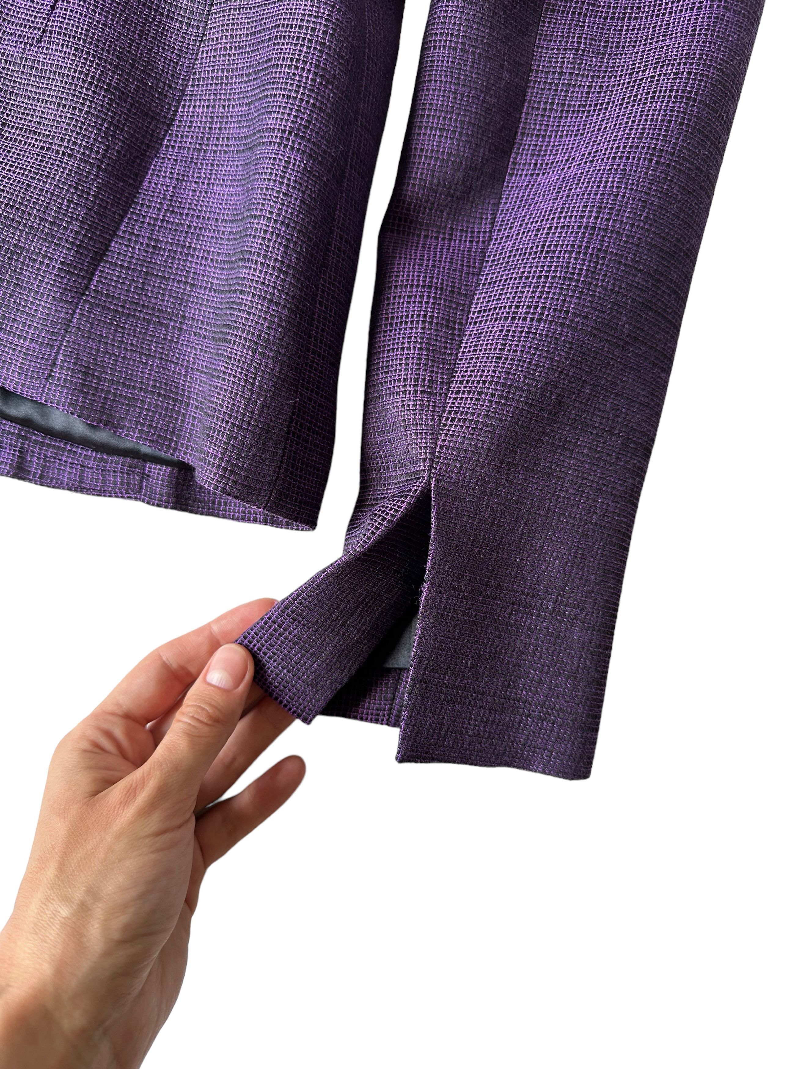 La Perla La Perla Runaway Corset Wool Silk Blazer Jacket Purple US4 Size S / US 4 / IT 40 - 6 Thumbnail